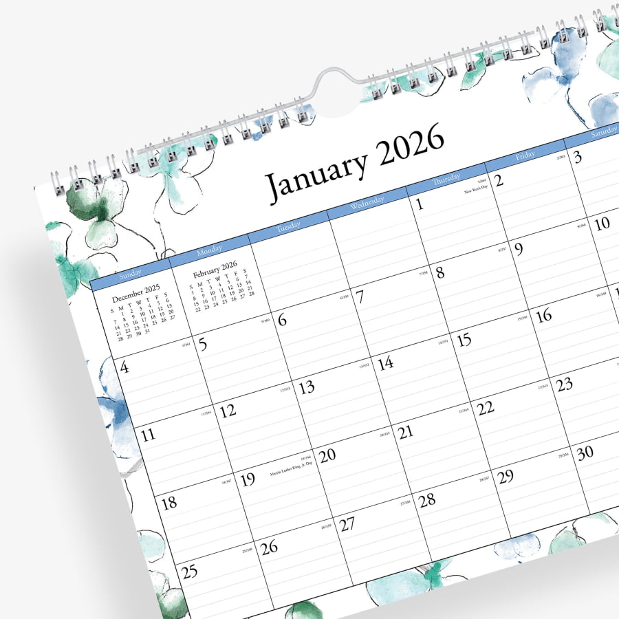 Lindley 2026 Wall Calendar 11x8.75 – Blue Sky