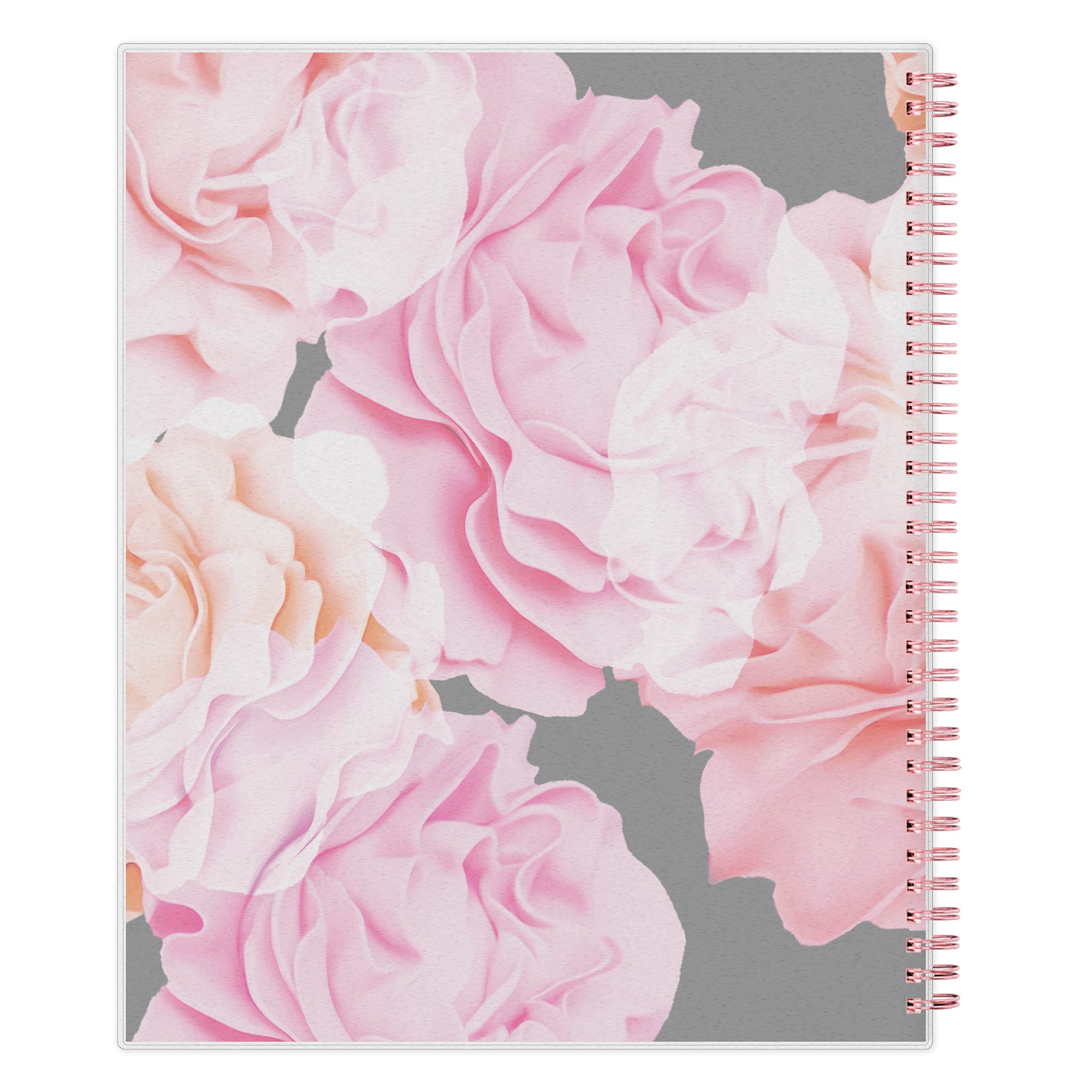 Take planning to the next level with this 2026 weekly monthly planner from Blue Sky featuring a cover with beautiful roses in shades of pink, rose gold twin wire-o binding in 8.5x11 planner size, and flexible front cover.