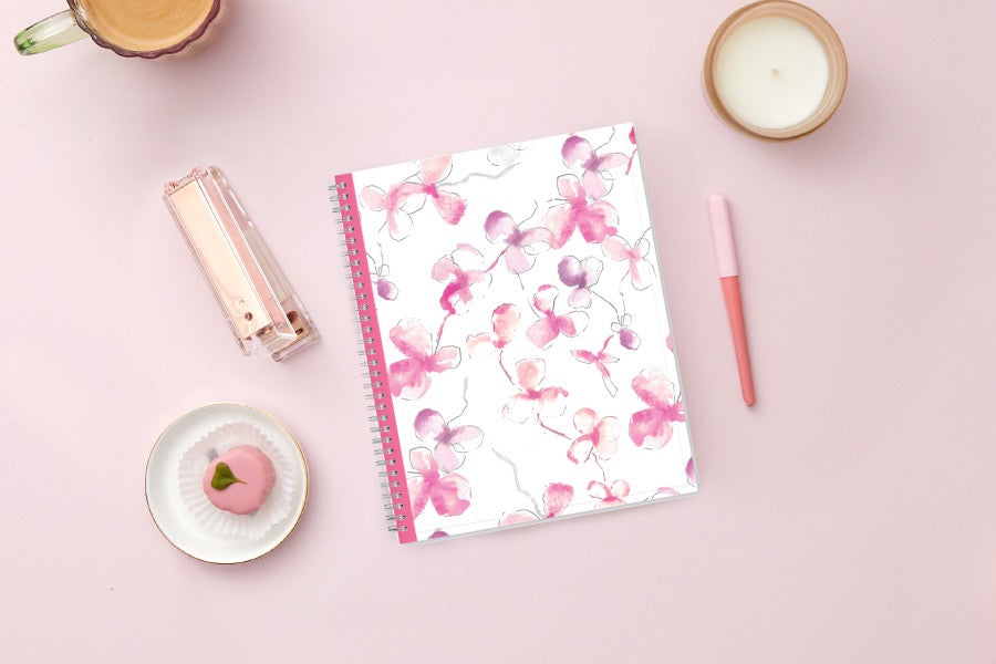 BCA Orchid 2026 Weekly Monthly 8.5x11 Planning Calendar