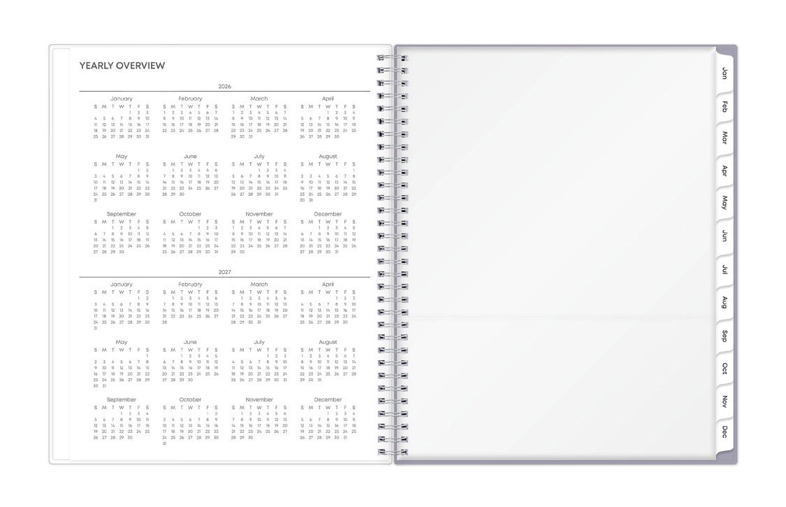 Laila 2026 Weekly Monthly 8.5x11 Planning Calendar