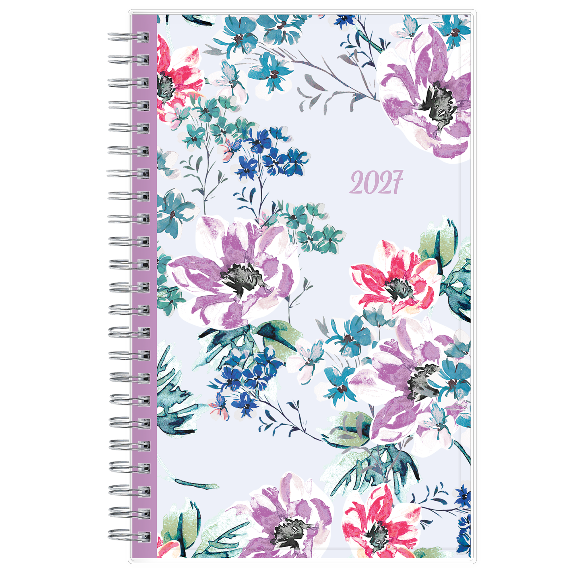 floral front cover for 2027 planner in 5x8 size