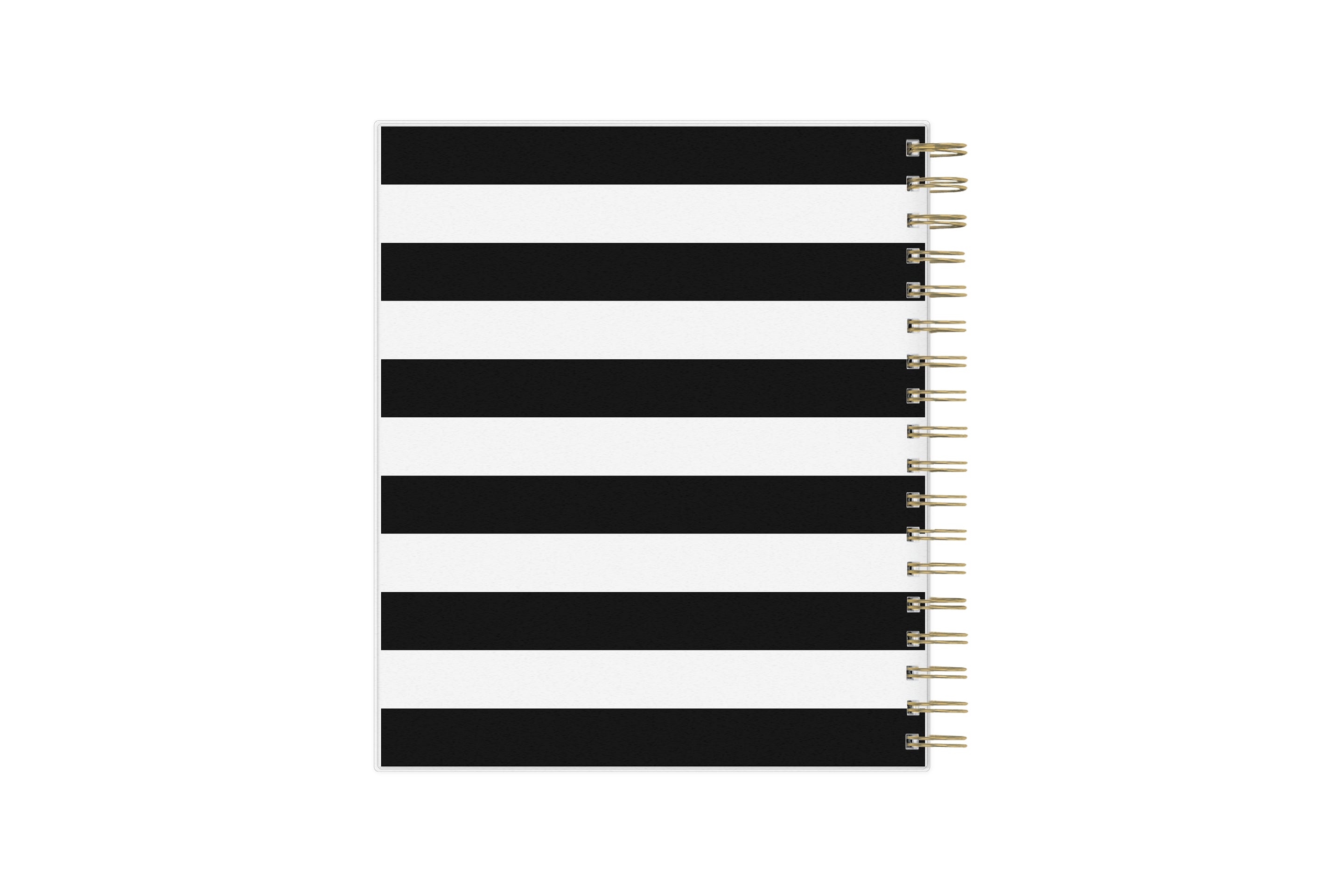  daily academic planner featuring black stripes back cover from Day designer for blue sky in a 8x10 planner size