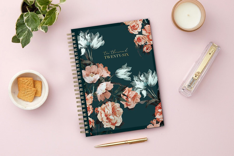 Dania Dark 2026 Weekly Monthly 5.875x8.625 Life - Note it® Planning Calendar + Notes