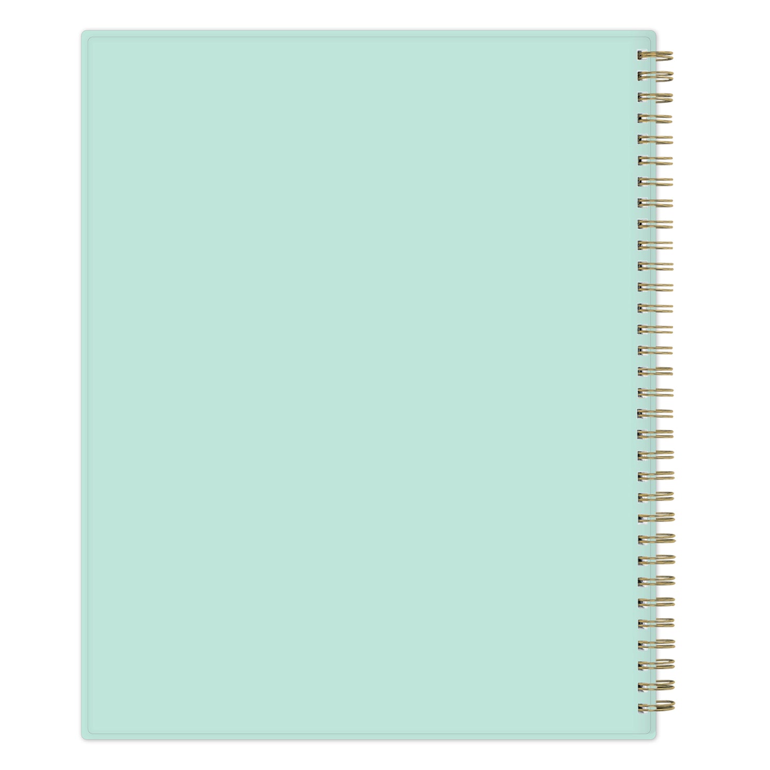 floral front cover on this 8.5x11 2026 planner mint back cover