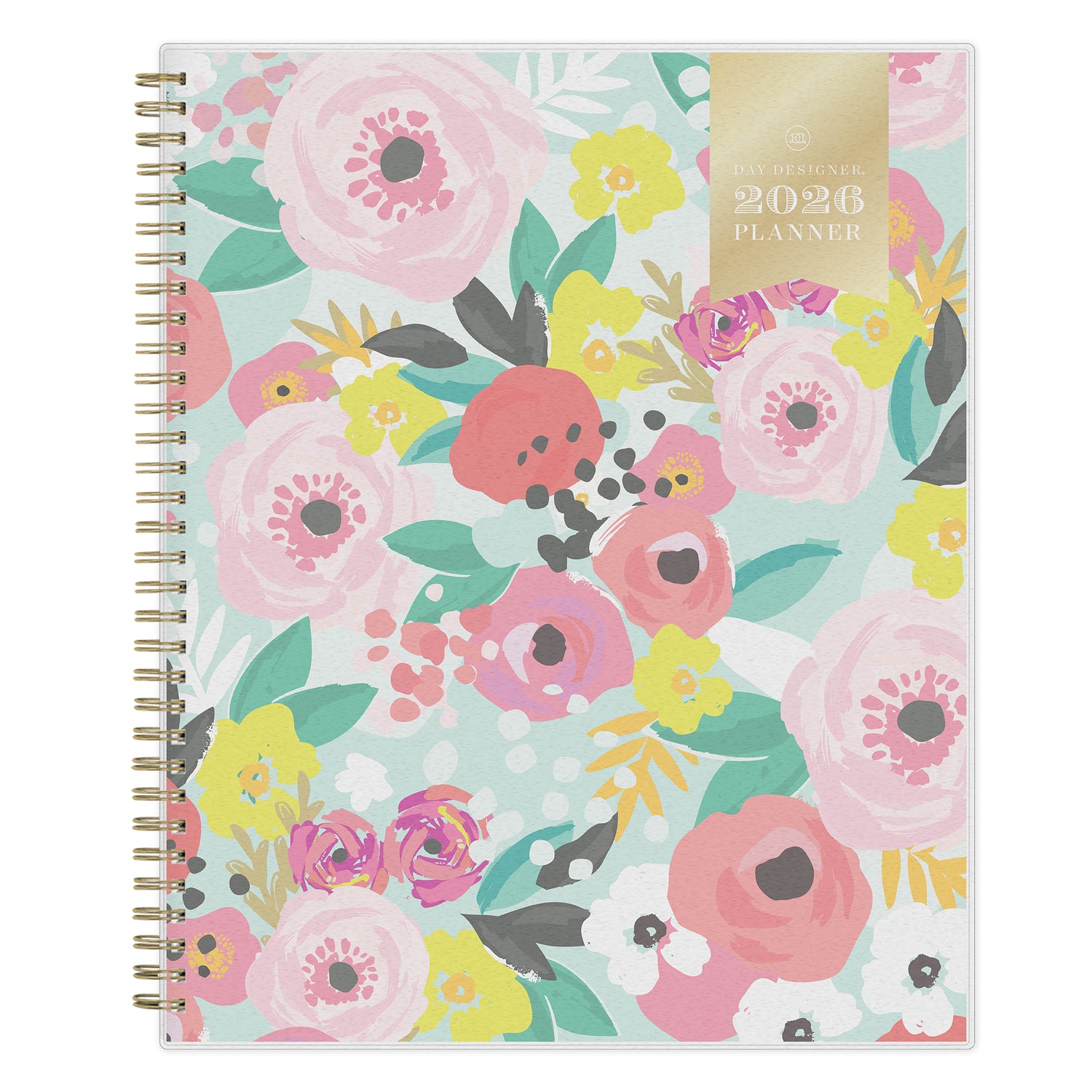 floral front cover on this 8.5x11 2026 planner
