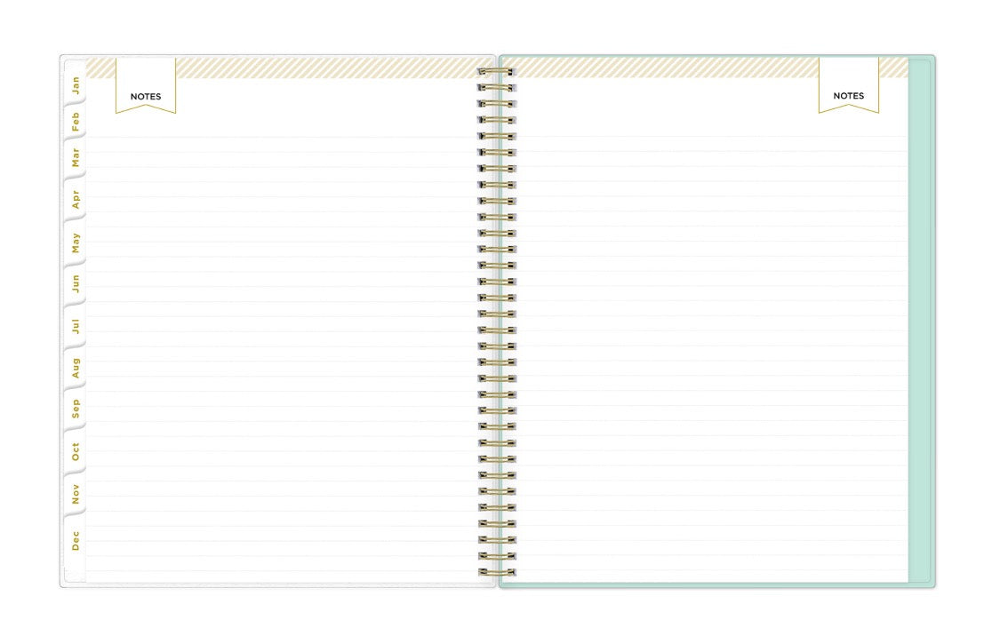 lined writing space and notes section