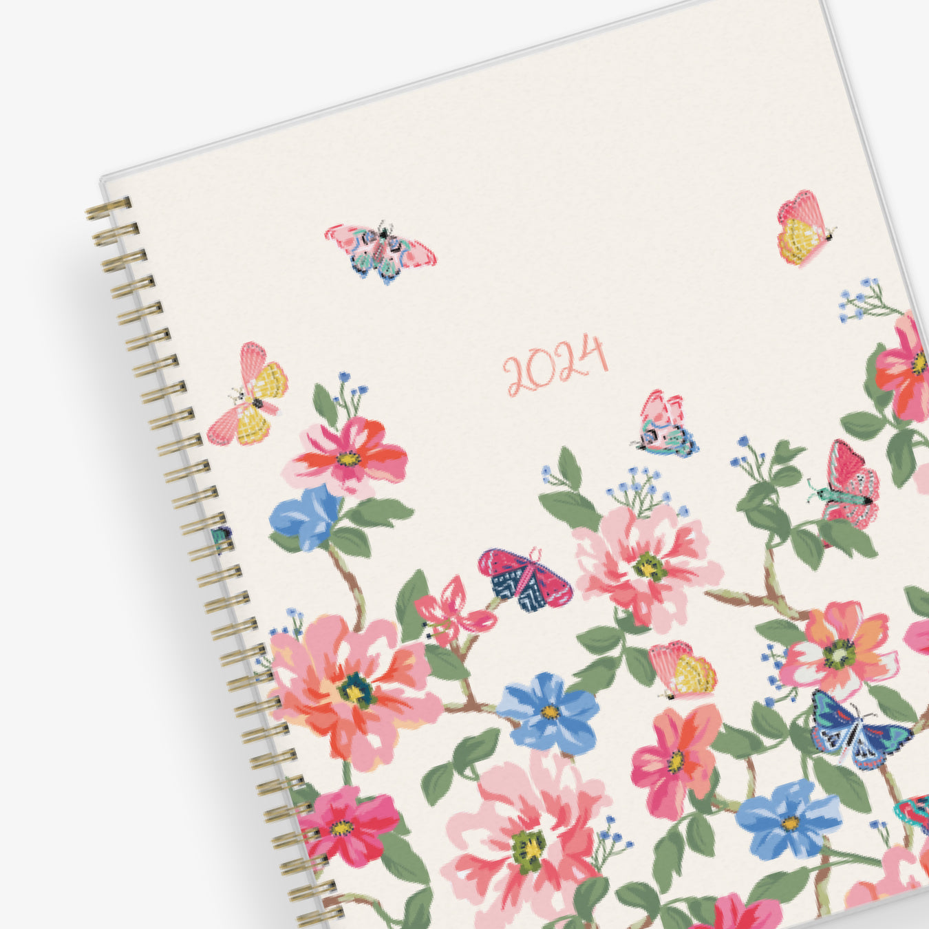 2024 Day Designer Daily/Monthly Planning Calendar, 8 x 10, Petals  Frosted, January To December