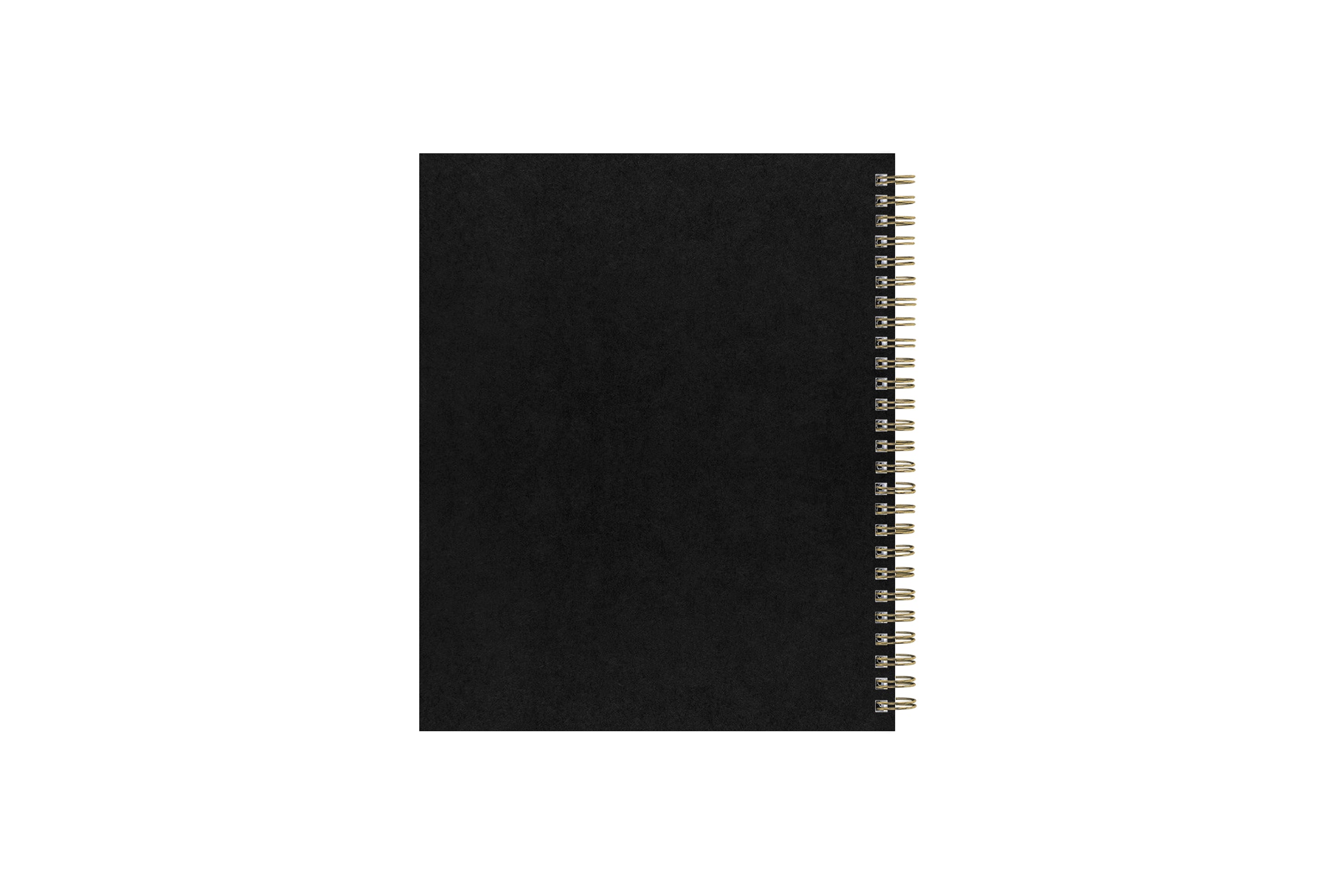 2024 weekly monthly planner featuring gold wire binding 8.5x11 planner size and deep dark green cover