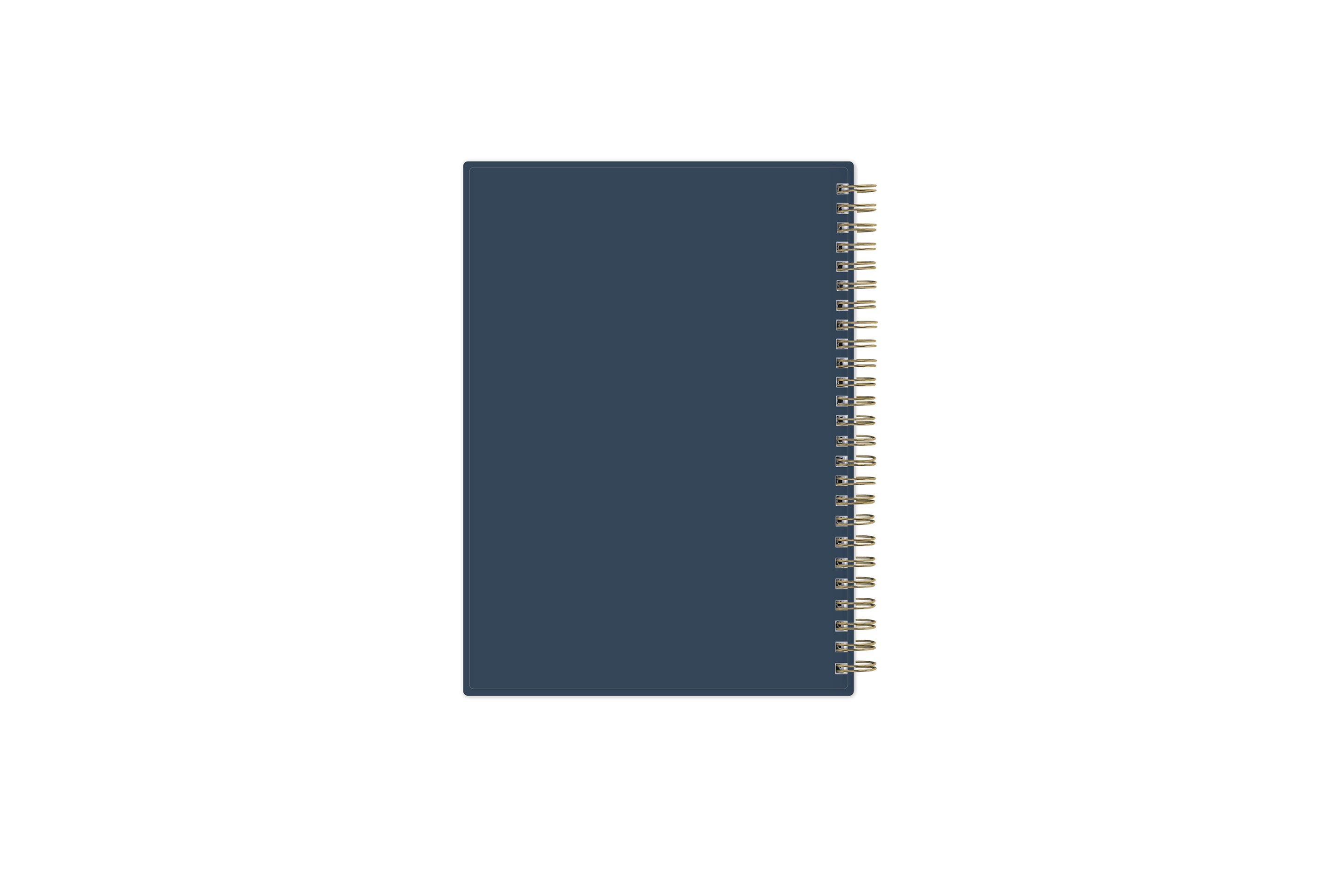 5x8 solid dark gray gold twin wire-o binding