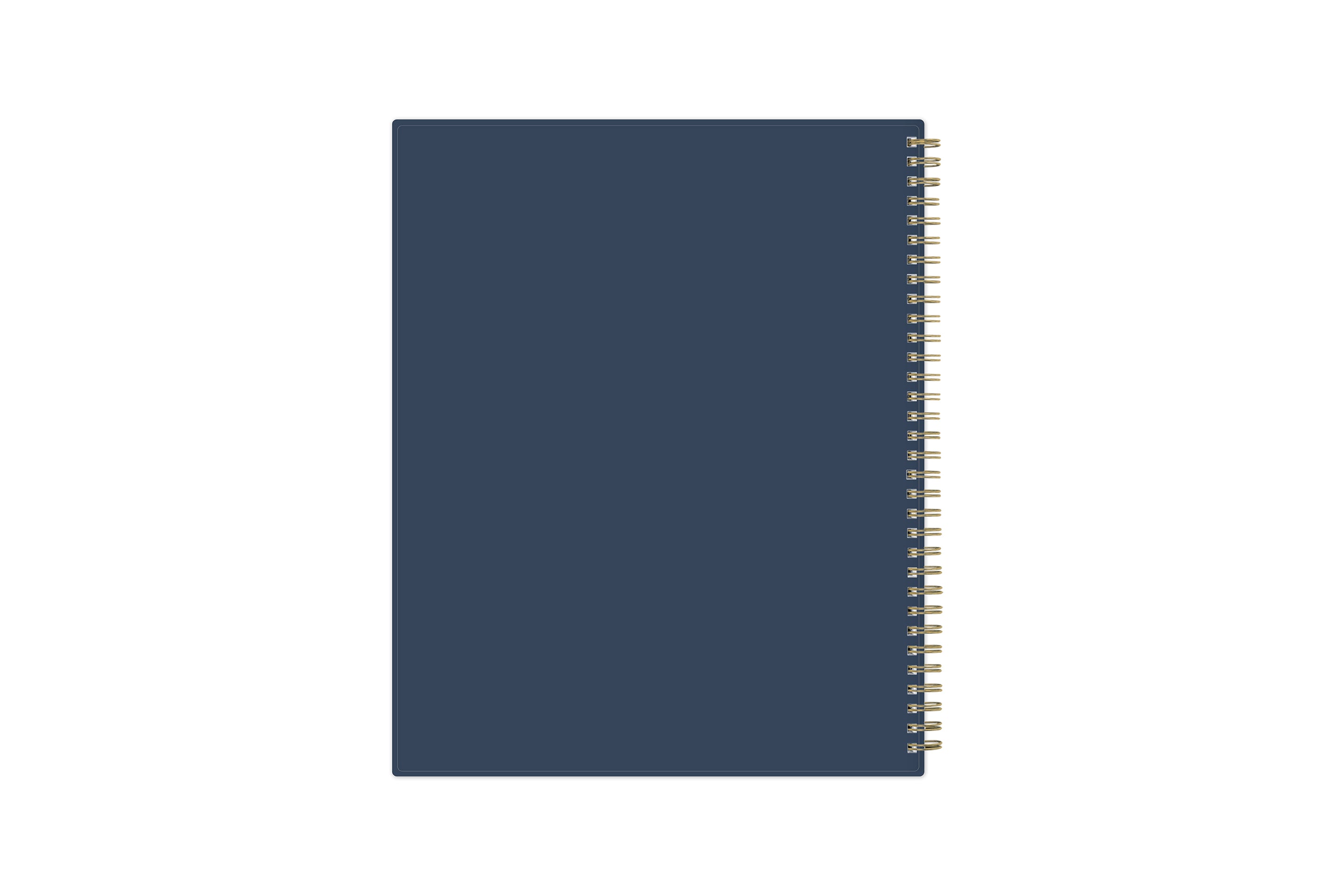 8.5x11 solid dark gray gold twin wire-o binding