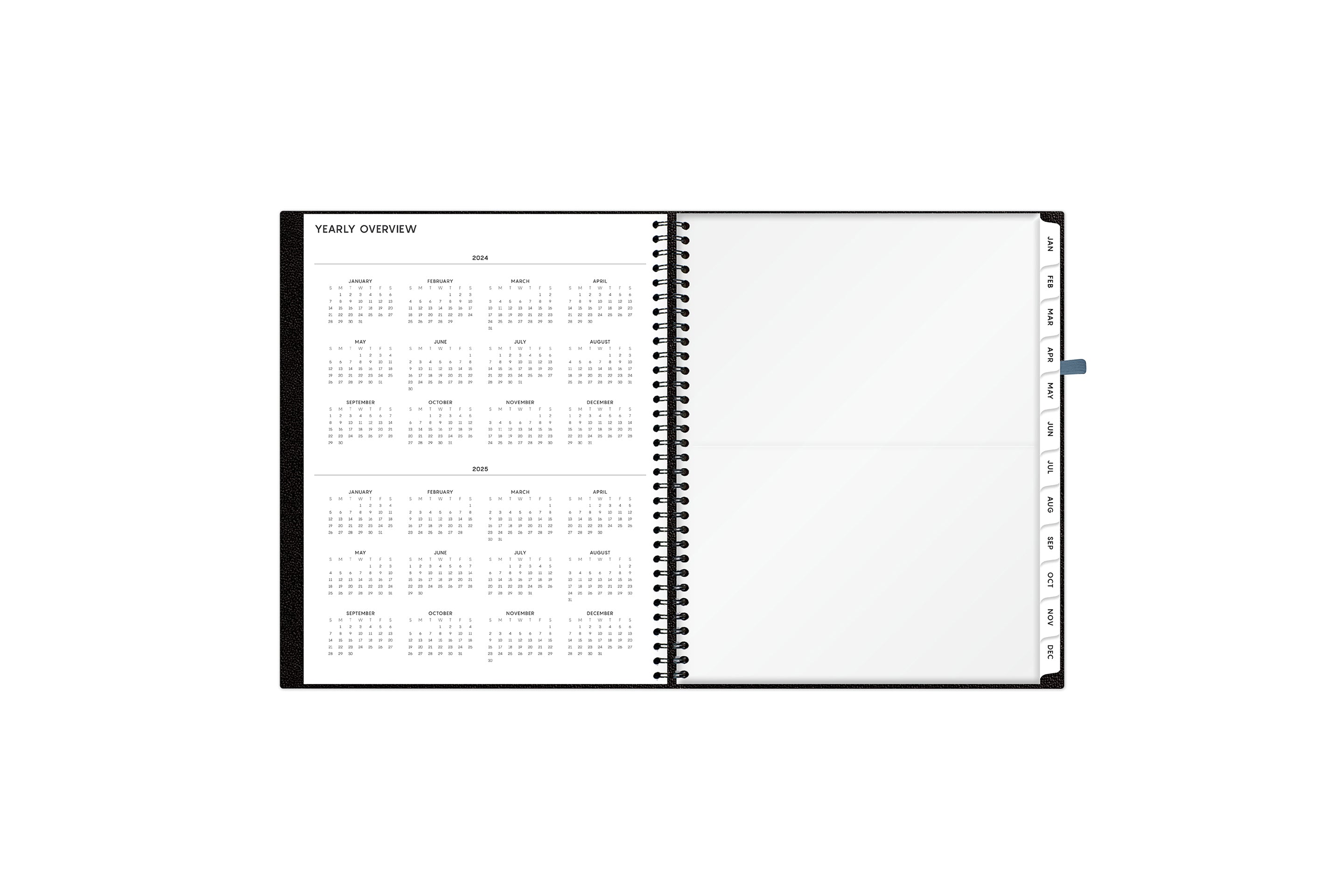 2024 weekly monthly appointment book featuring ample lined writing space
