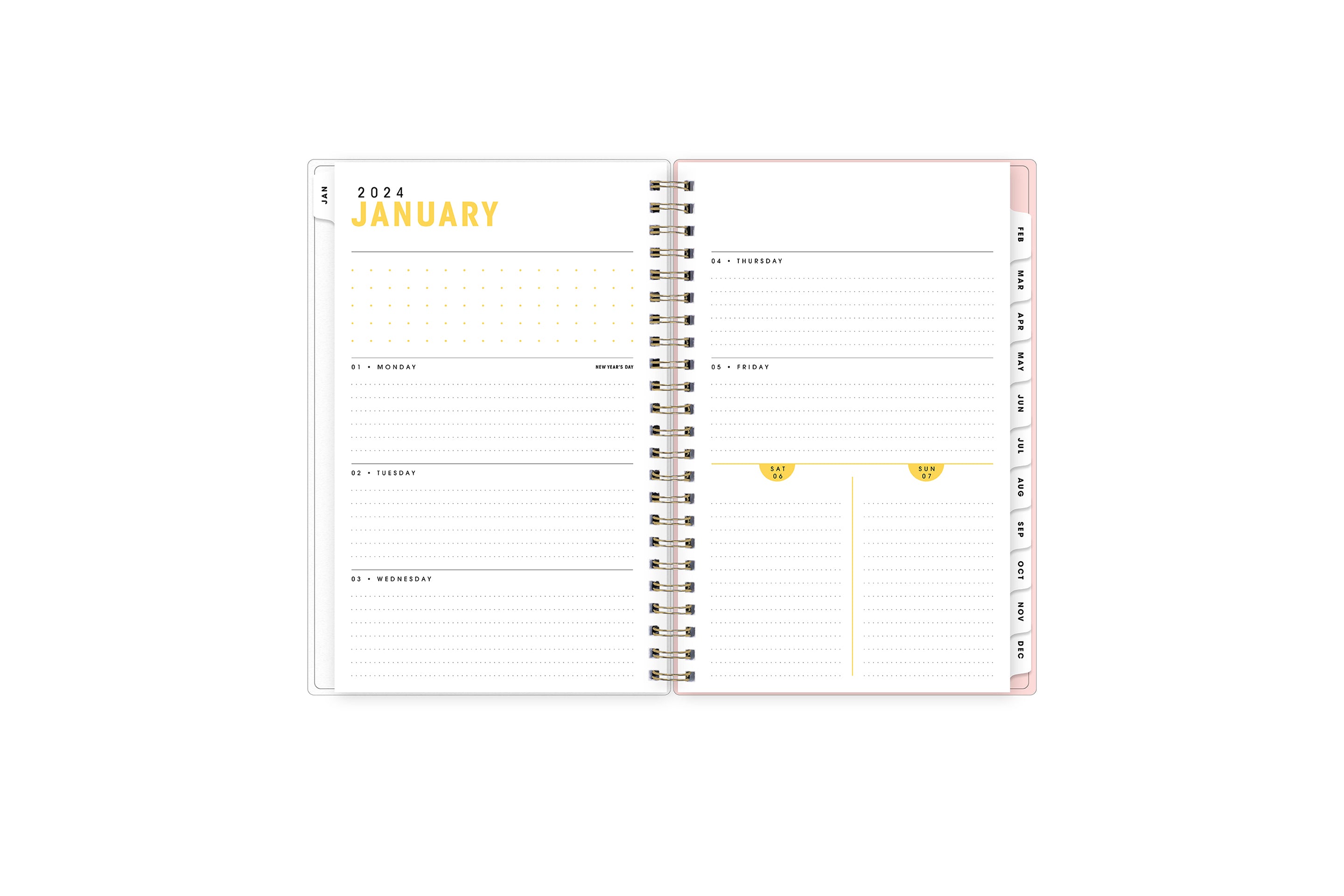 Featuring a 2024 planner from Blue Sky, this planner&