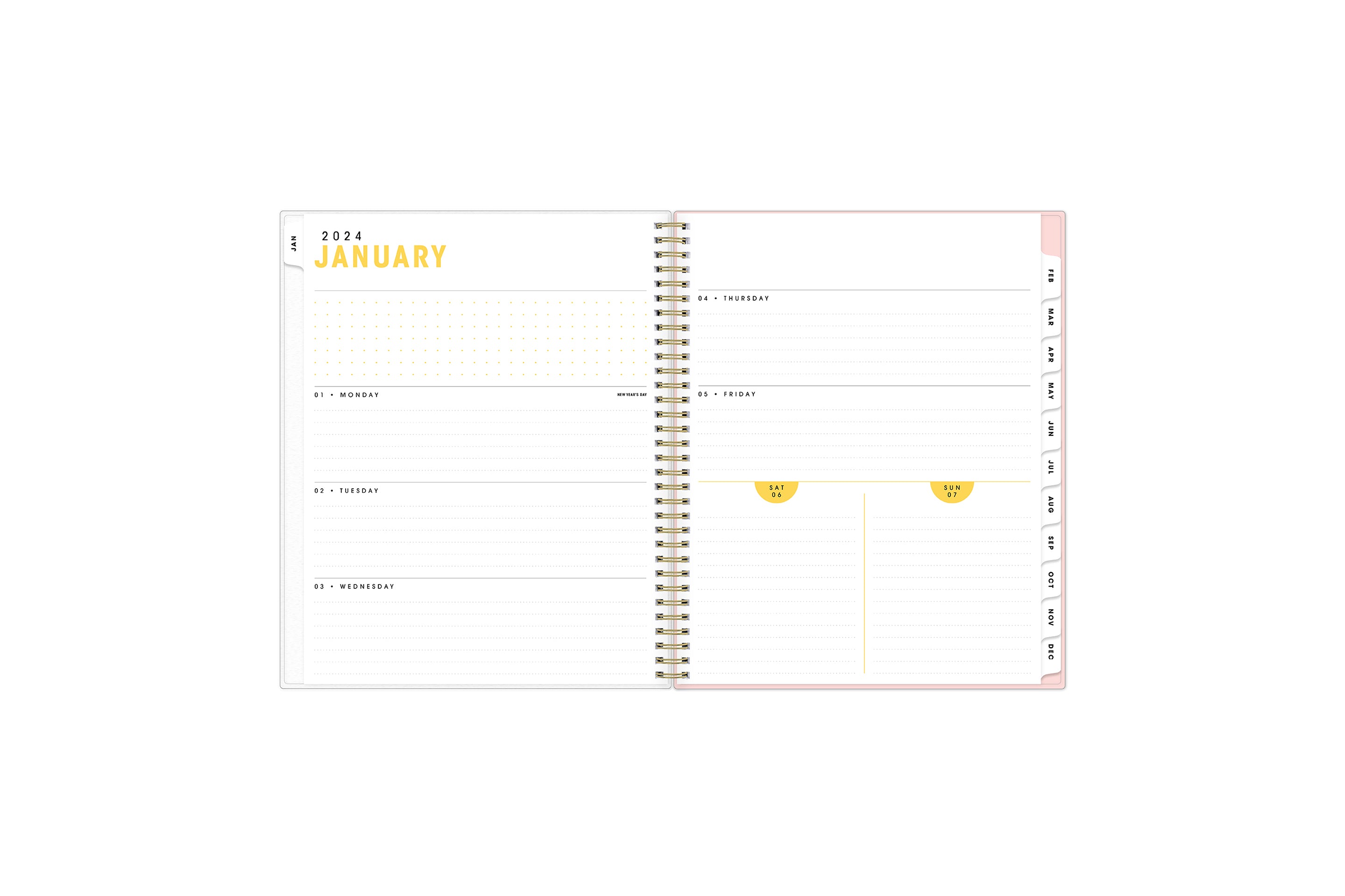Featuring a 2024 planner from Blue Sky, this planner&
