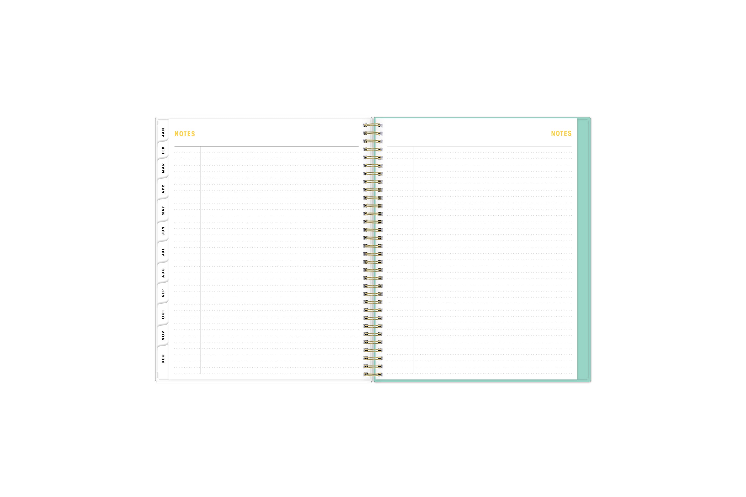 8.5x11 lined planner notes