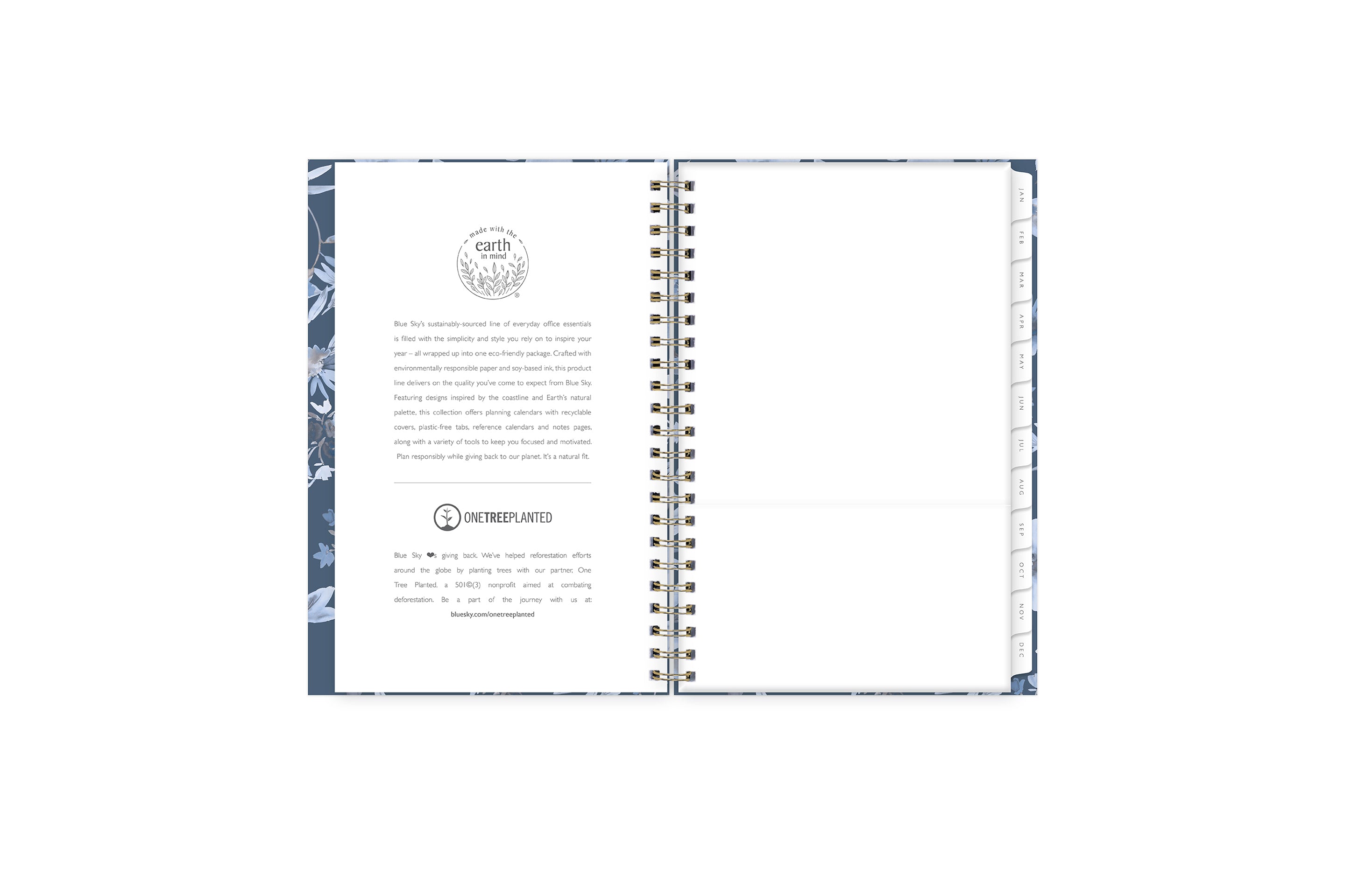 Dark Garden 2024 Weekly Planning Calendar 5 x 8 - Blue Sky Sustainability