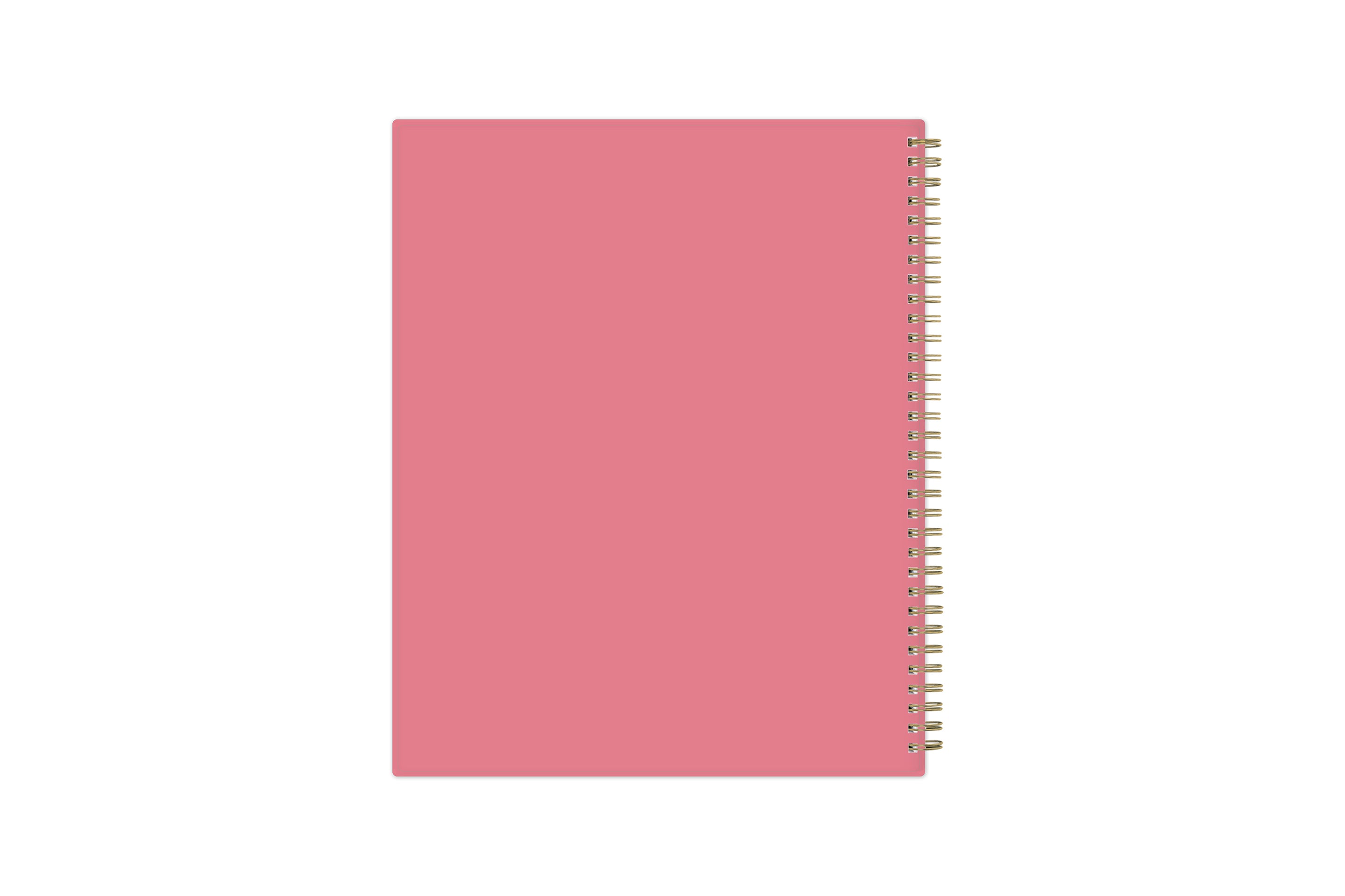 coral back cover 8.5x11 gold wire-o binding