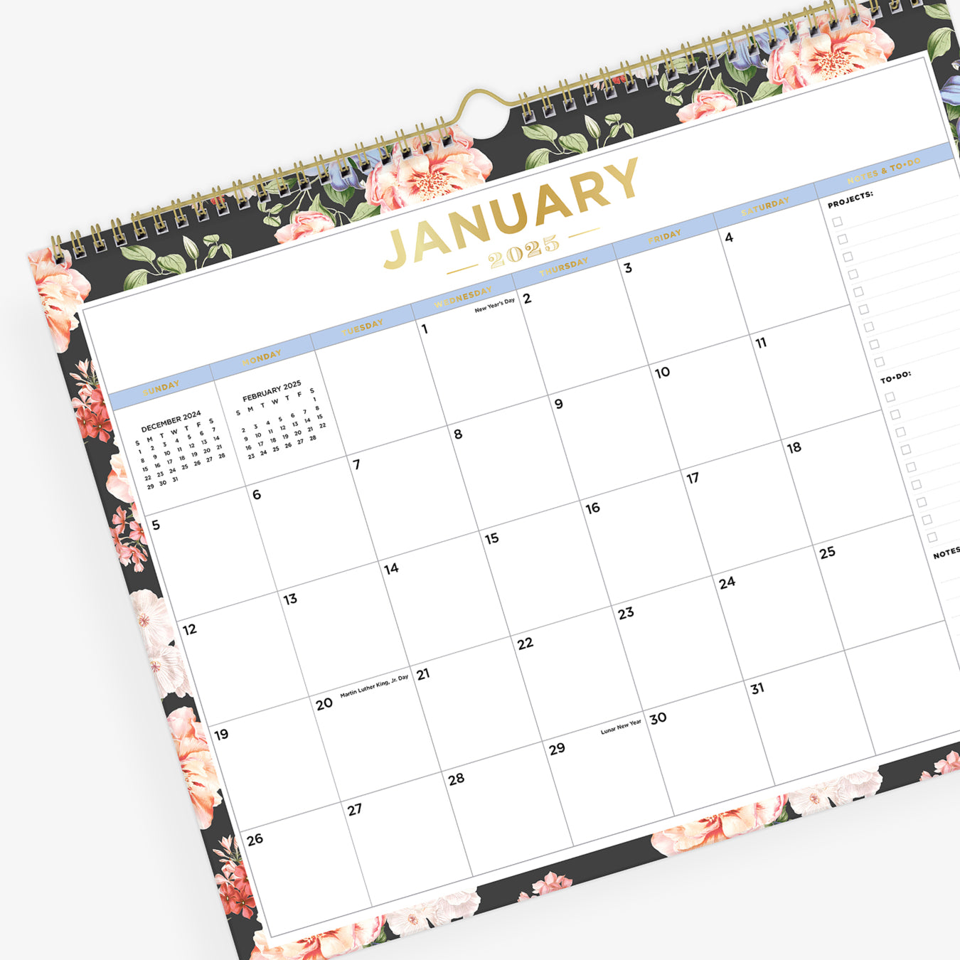 Austen Black 2025 Wall Calendar 15x12 Day Designer for Blue Sky austen-black-2025-wall-calendar-15x12-day-designer-for-blue-sky