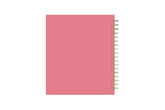 solid pink back cover in 8x10 planner size daily