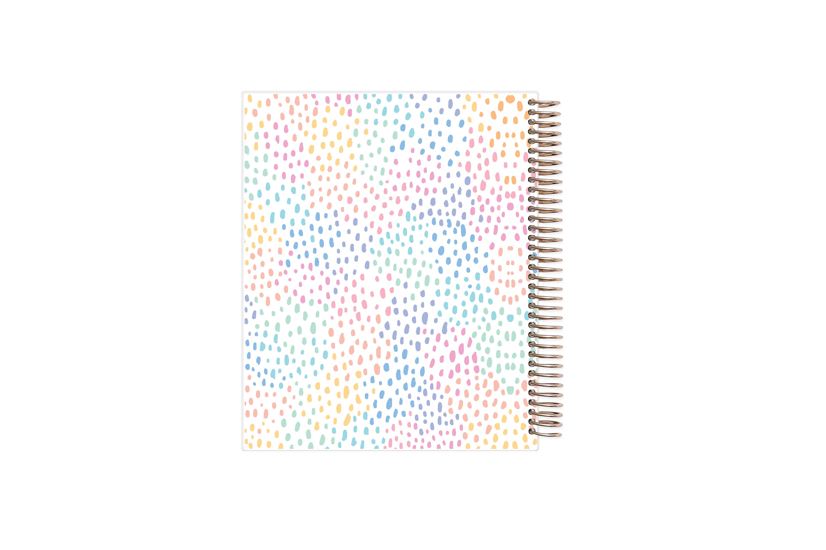 rainbow print back cover on 7x9 planner size