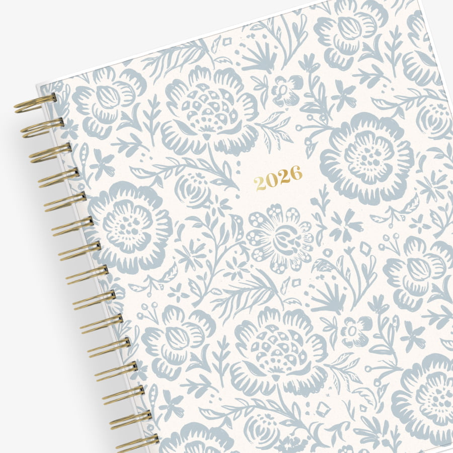 Floral patterned planner with &