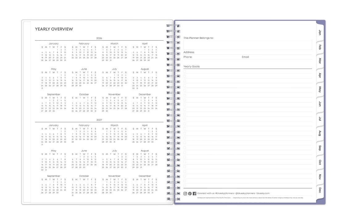 yearly overview for 2026 and 2027