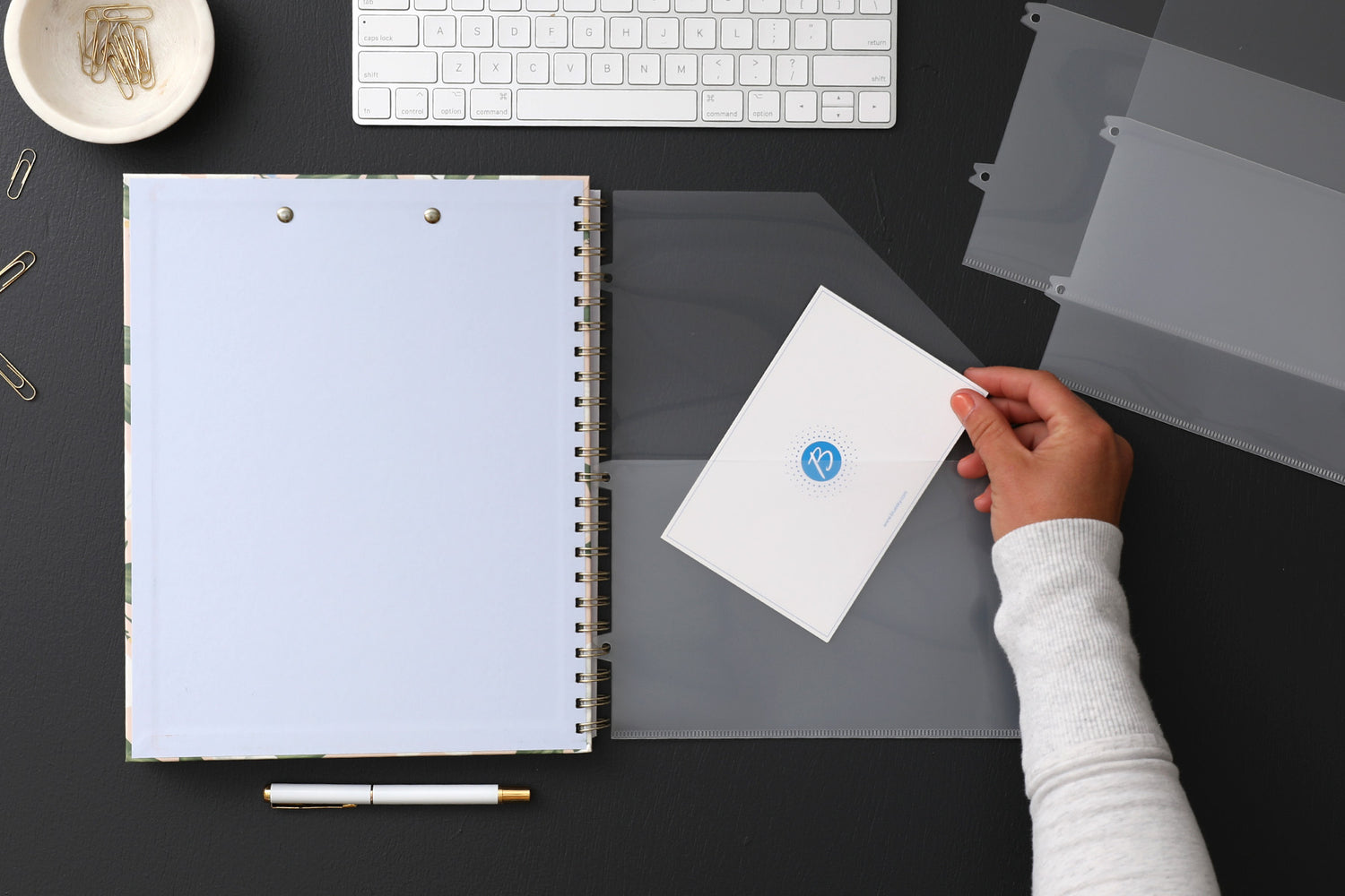 Snap-In Storage Pocket 8.5x11 3-Pack 2:1 Binding Ratio