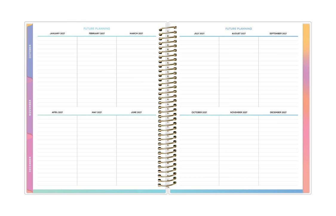future planning for each month in 2027