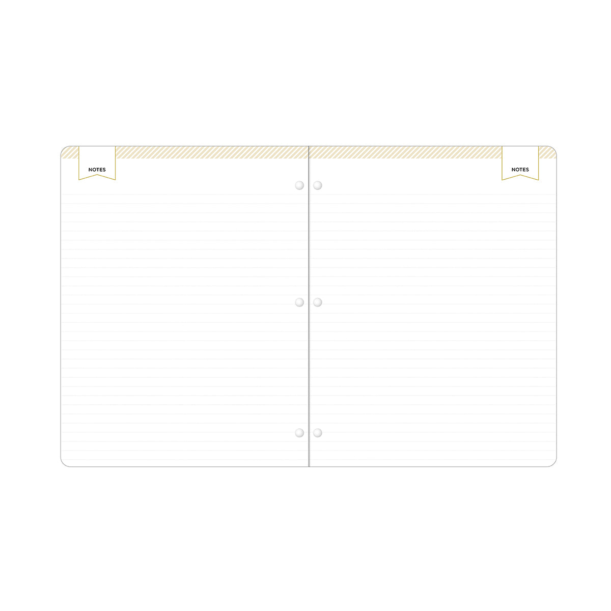 lined notes pages