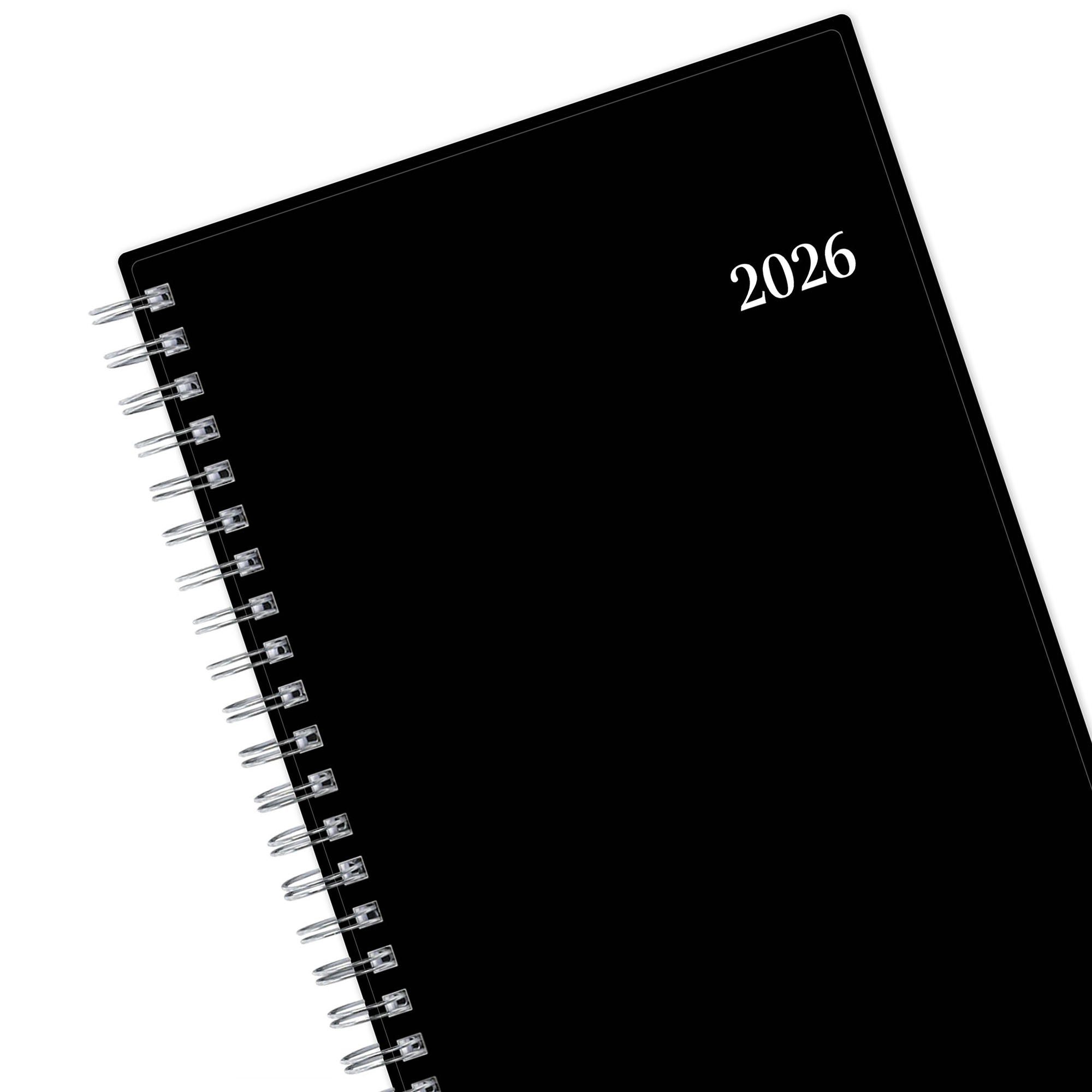 2026 weekly planner, black color