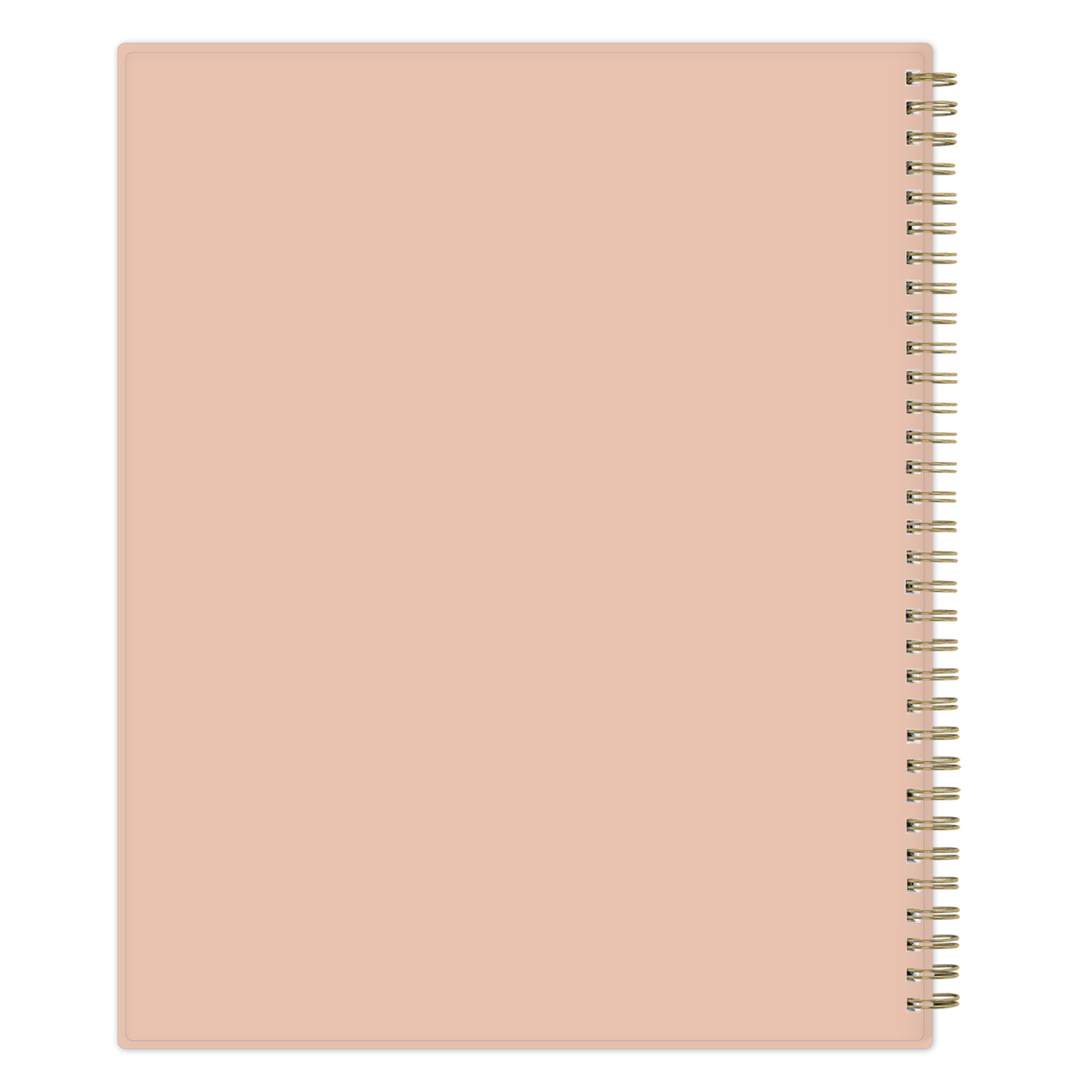 coral back cover 8.5x11 planner size