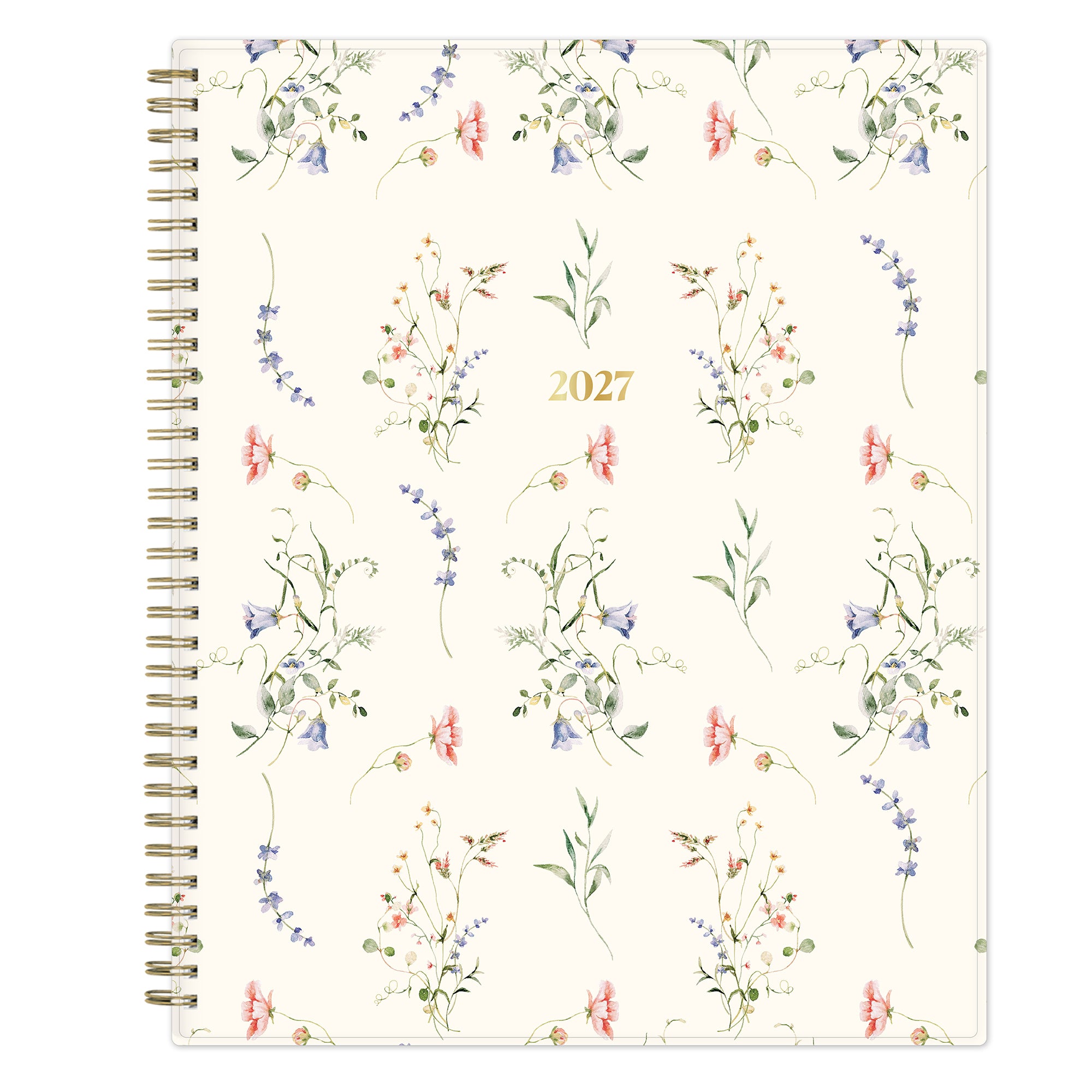 Floral-patterned planner with &