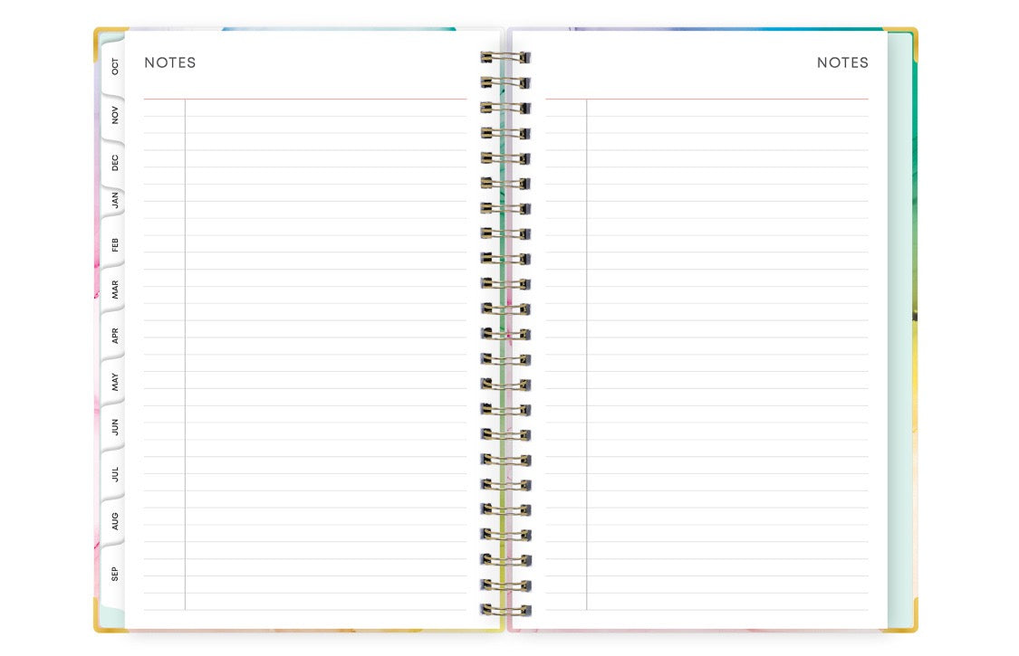 lined notes pages on this 2026 planner