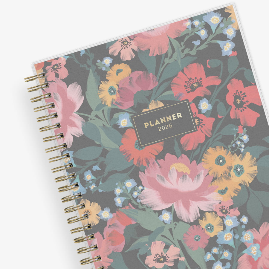 floral front cover planner notes