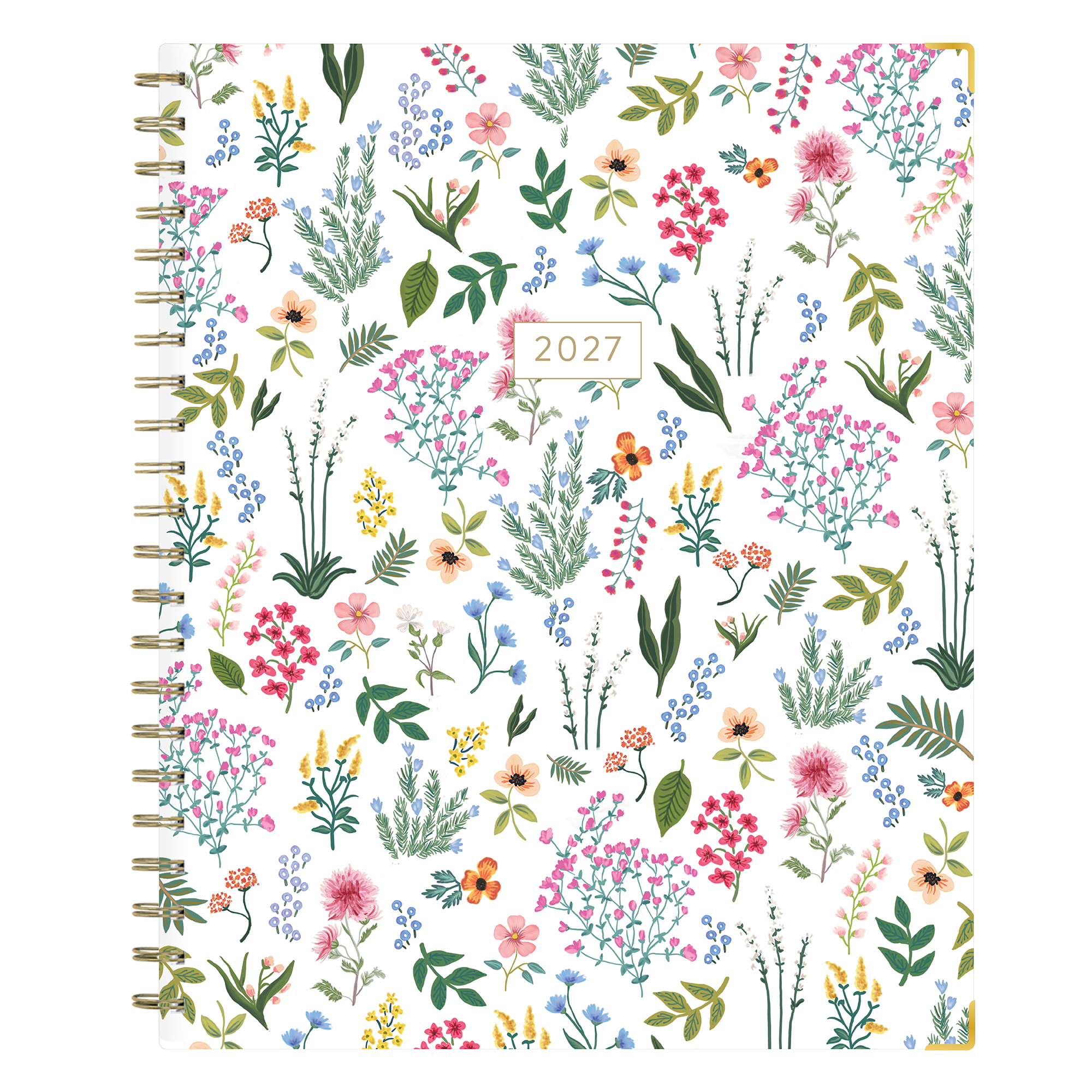 floral front cover on this 2027 planner in 8.5x11 size