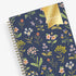 2026 planner weekly monthly planner notes with floral and navy background