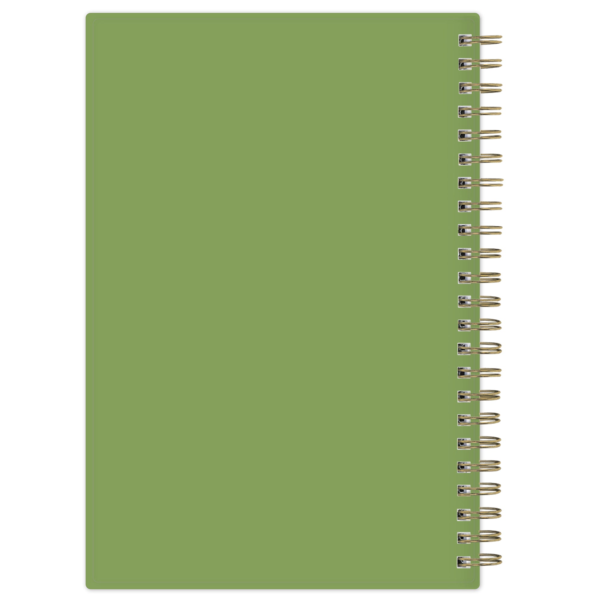2026 planner featuring lime green back ground and floral front cover