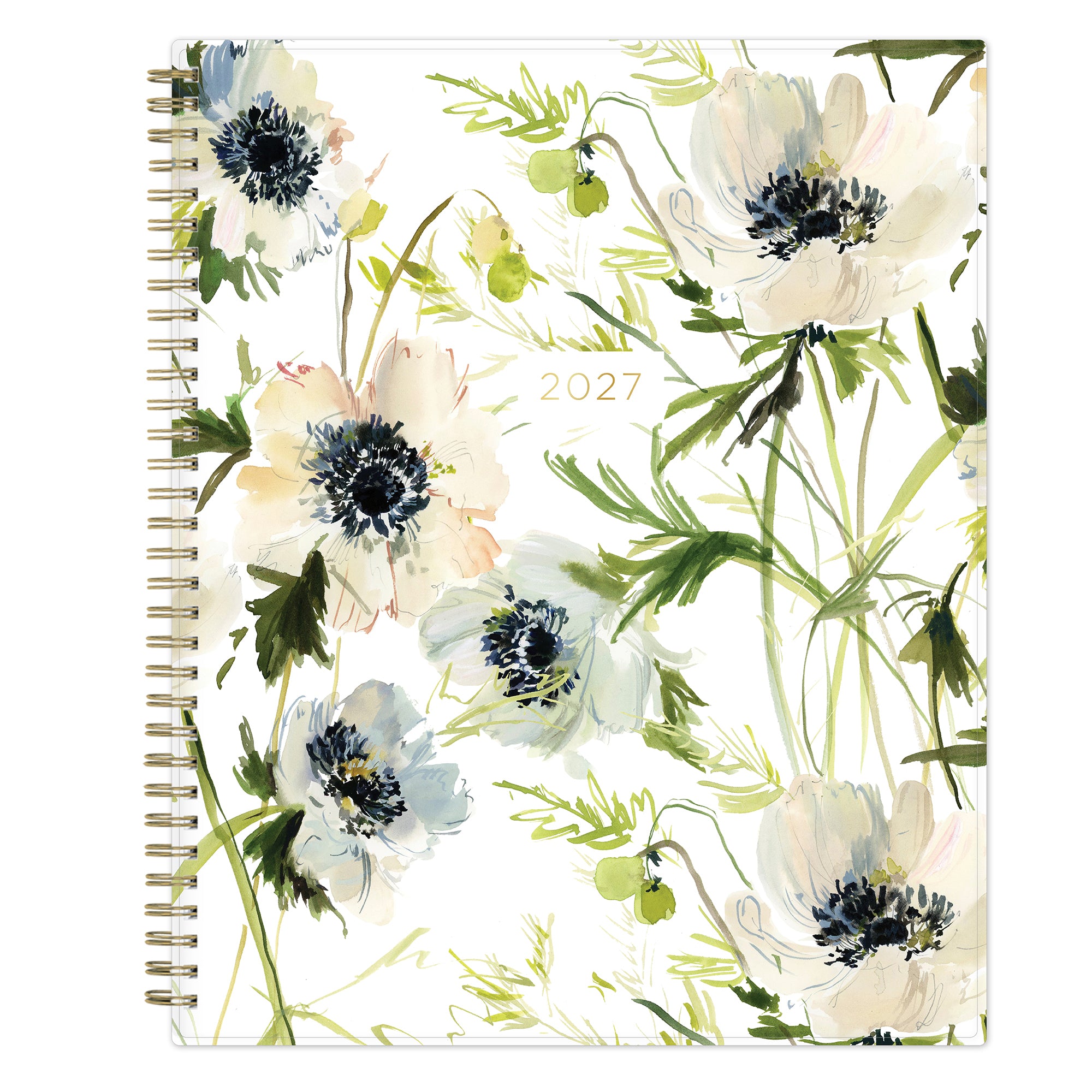 2027 kelly ventura floral brushed front cover planner in 8.5x11 size