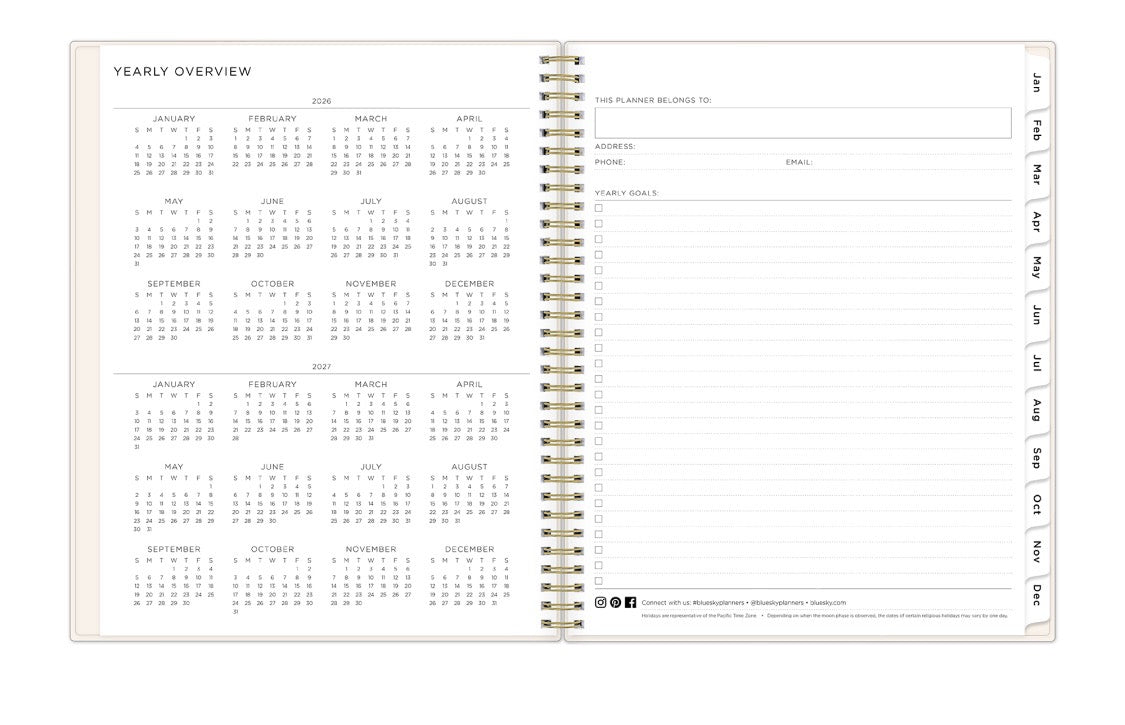 yearly overview for 2026 and 2027