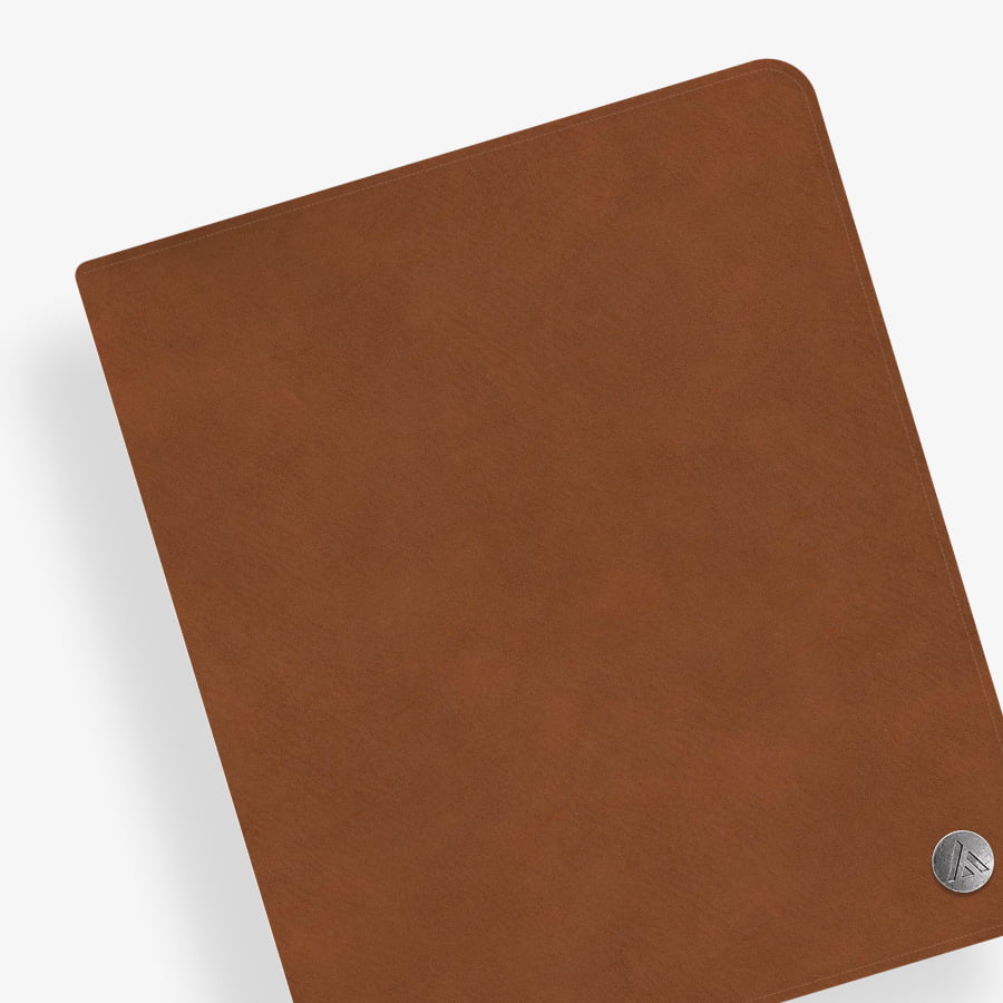 2026 faux leather tan cover for blue sky featuring a sleek cover