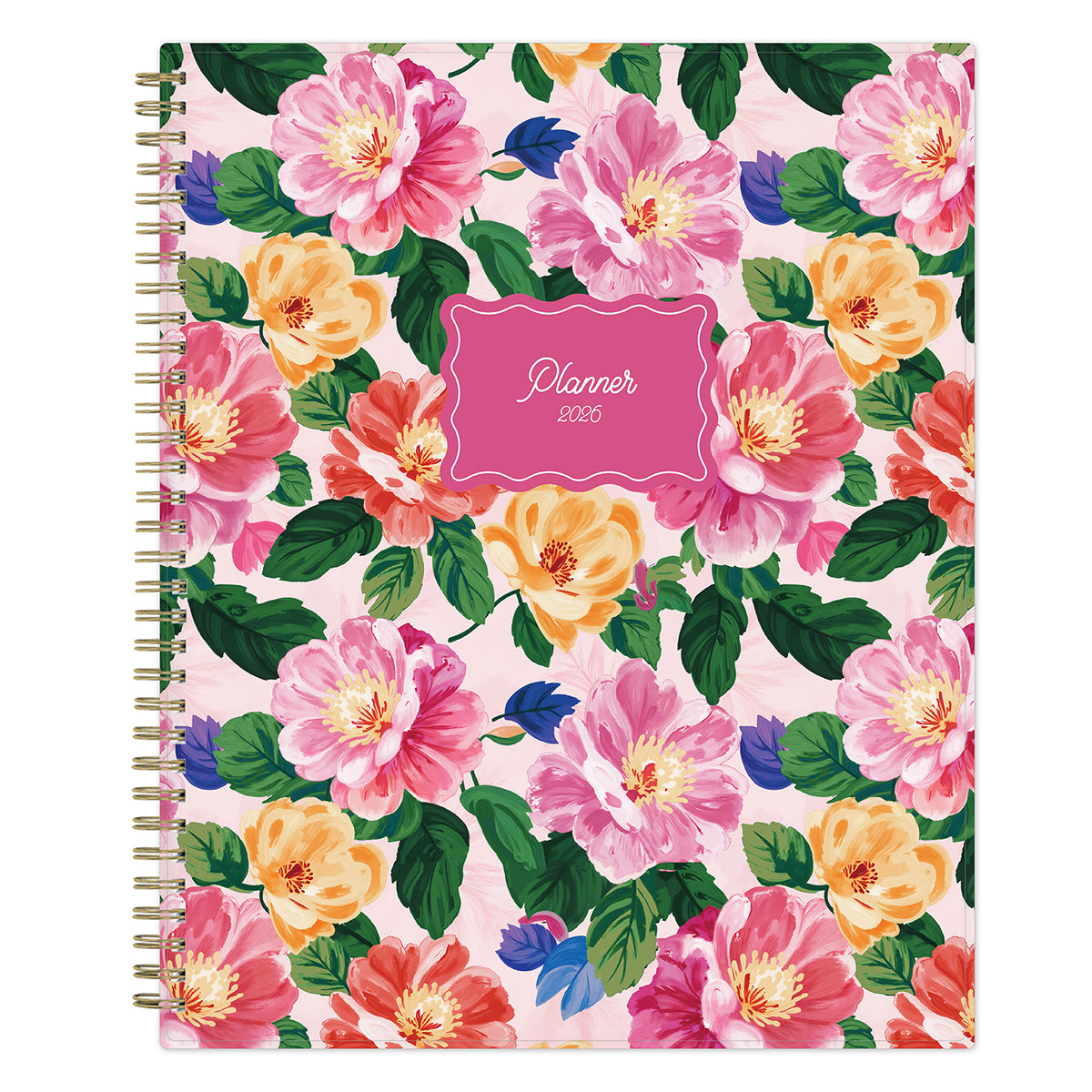 floral front cover for 2026 in 8.5x11 size