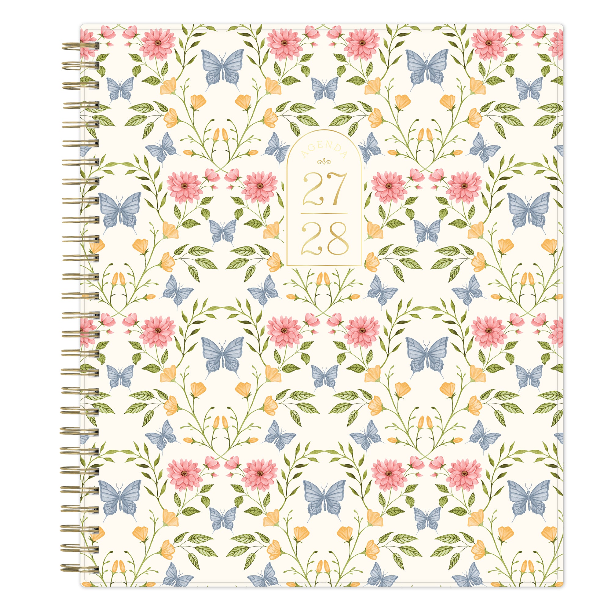 floral front cover on this 2027 planner in 8.5x11 planner size
