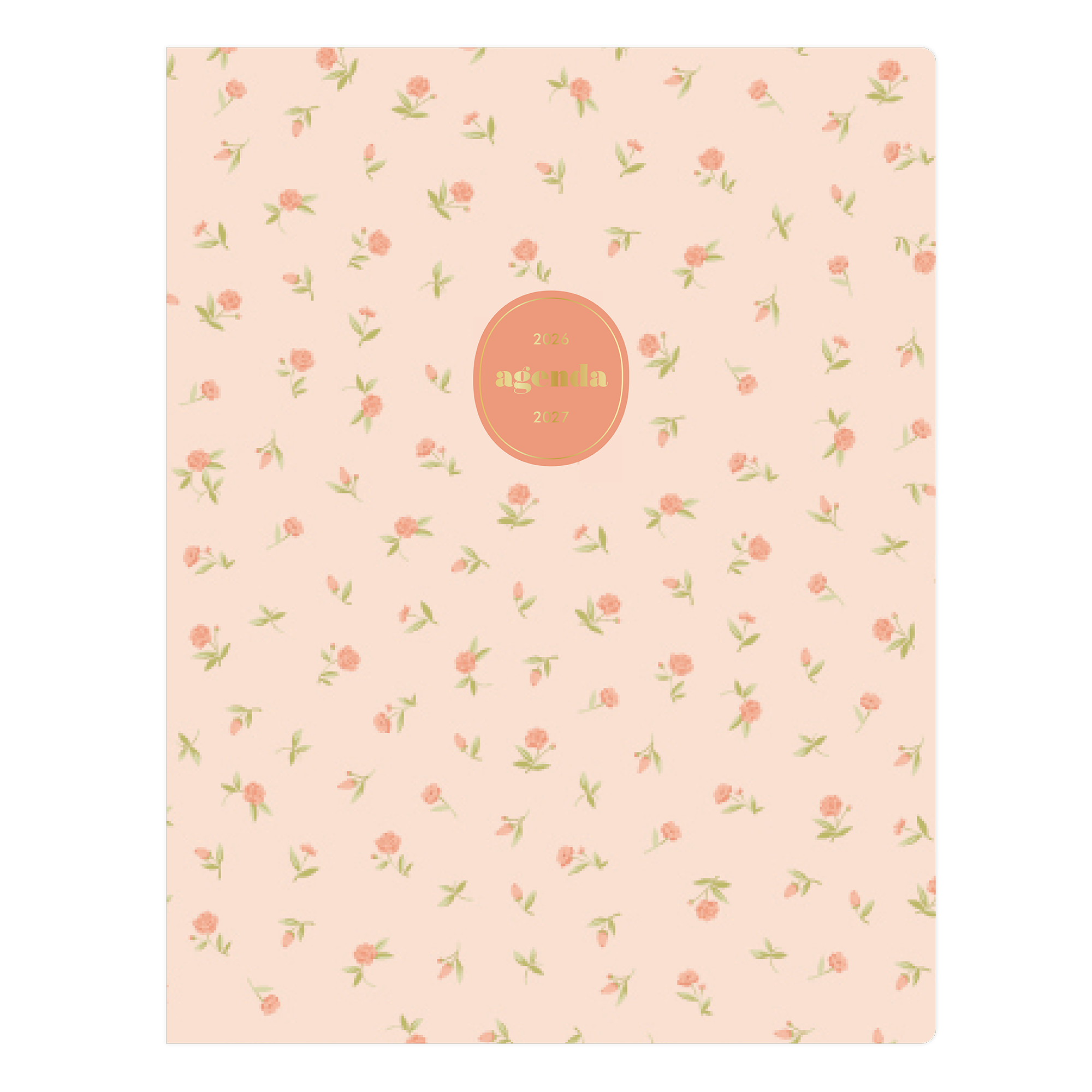 Cami Peach 2026-2027 Monthly 8.5x11 Planning Calendar - Sincerely