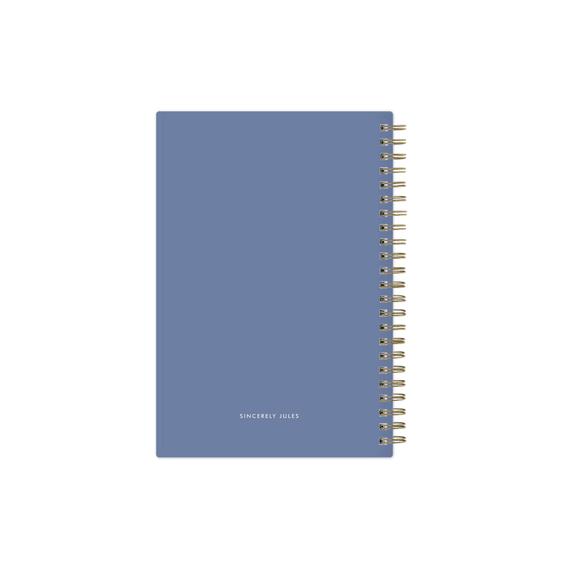 blue back cover and gold twin wirebound on this 2026-2027 planner