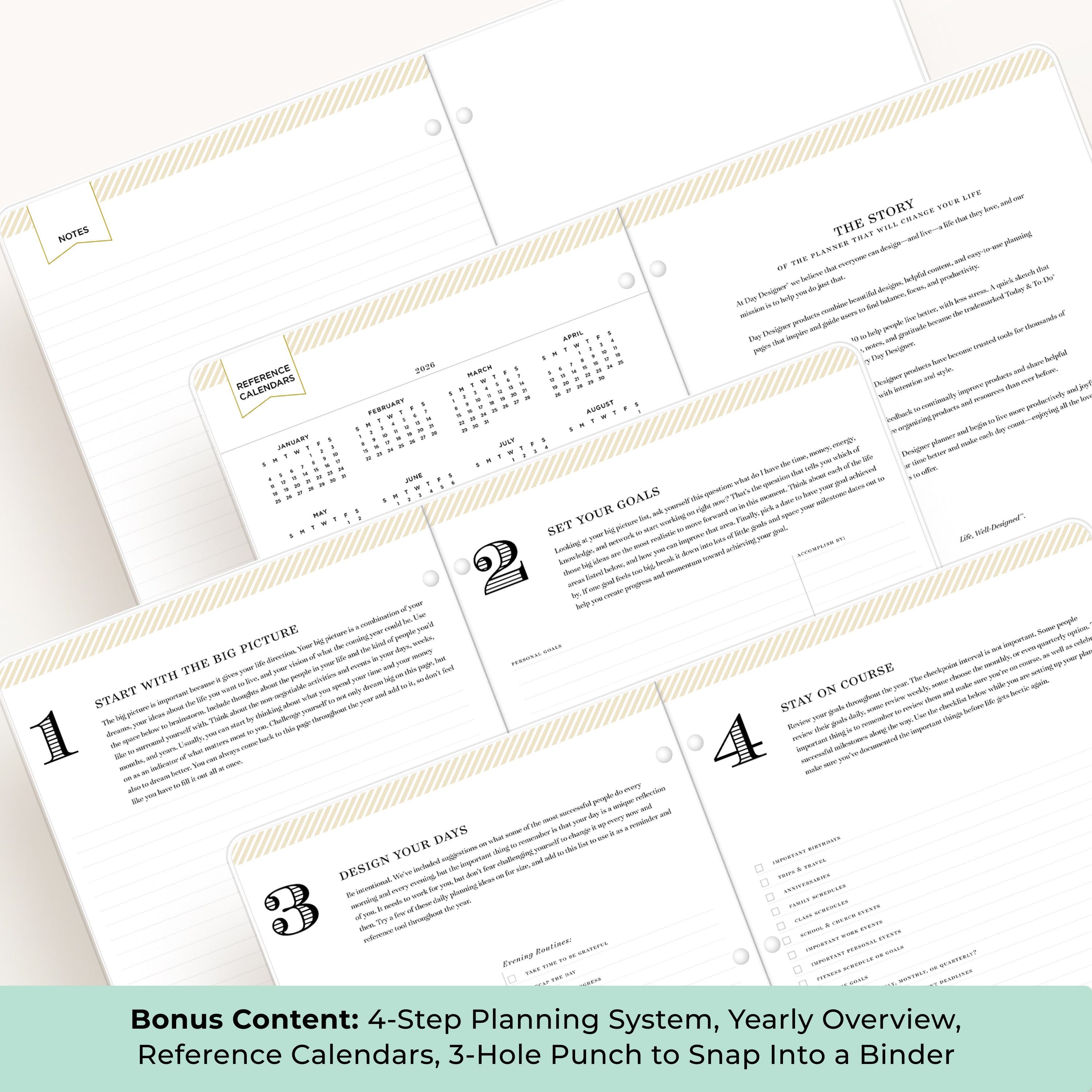 the academic planner has bonus content to ensure you have a strong, organized school year.