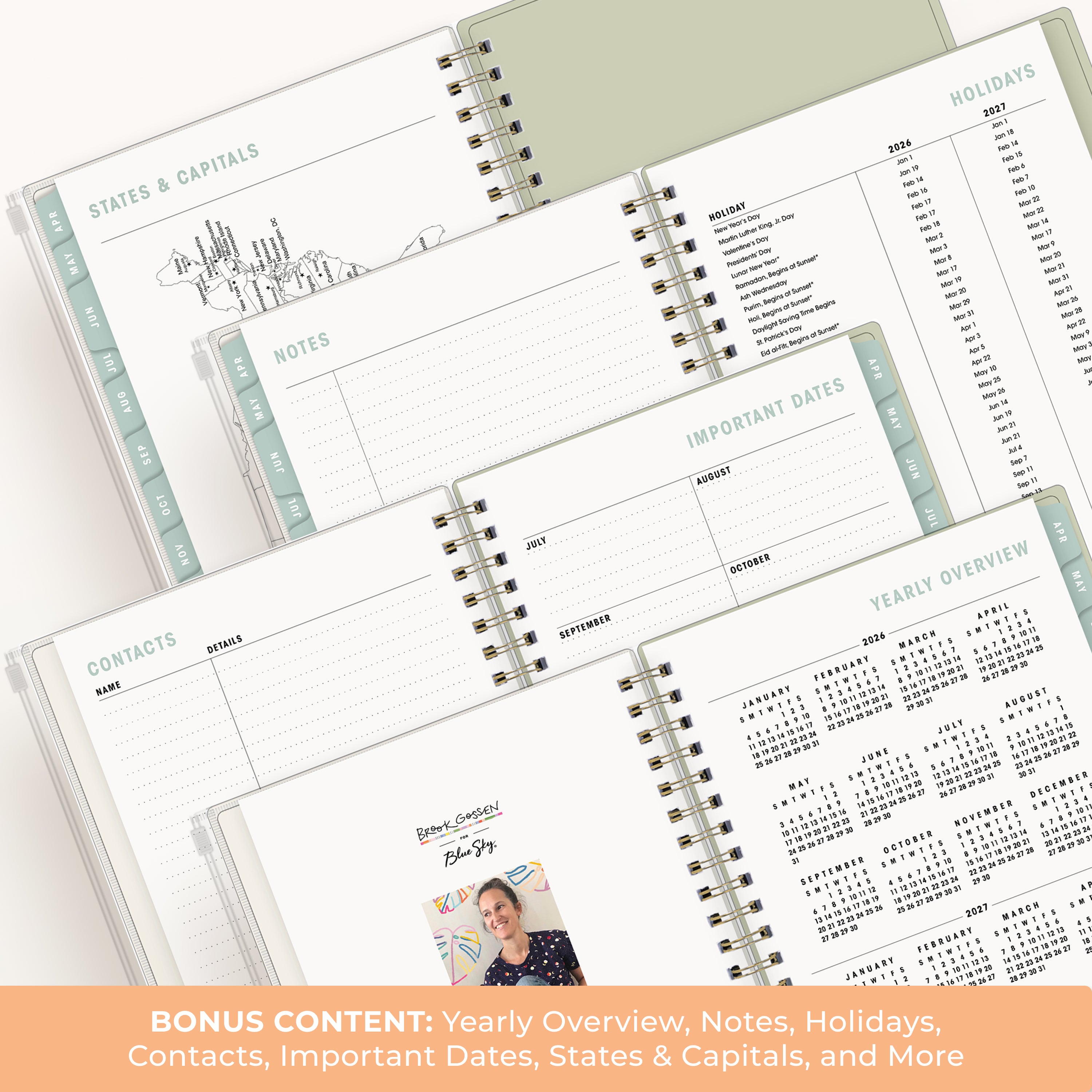 the academic planner has bonus content to ensure you have a strong, organized school year.