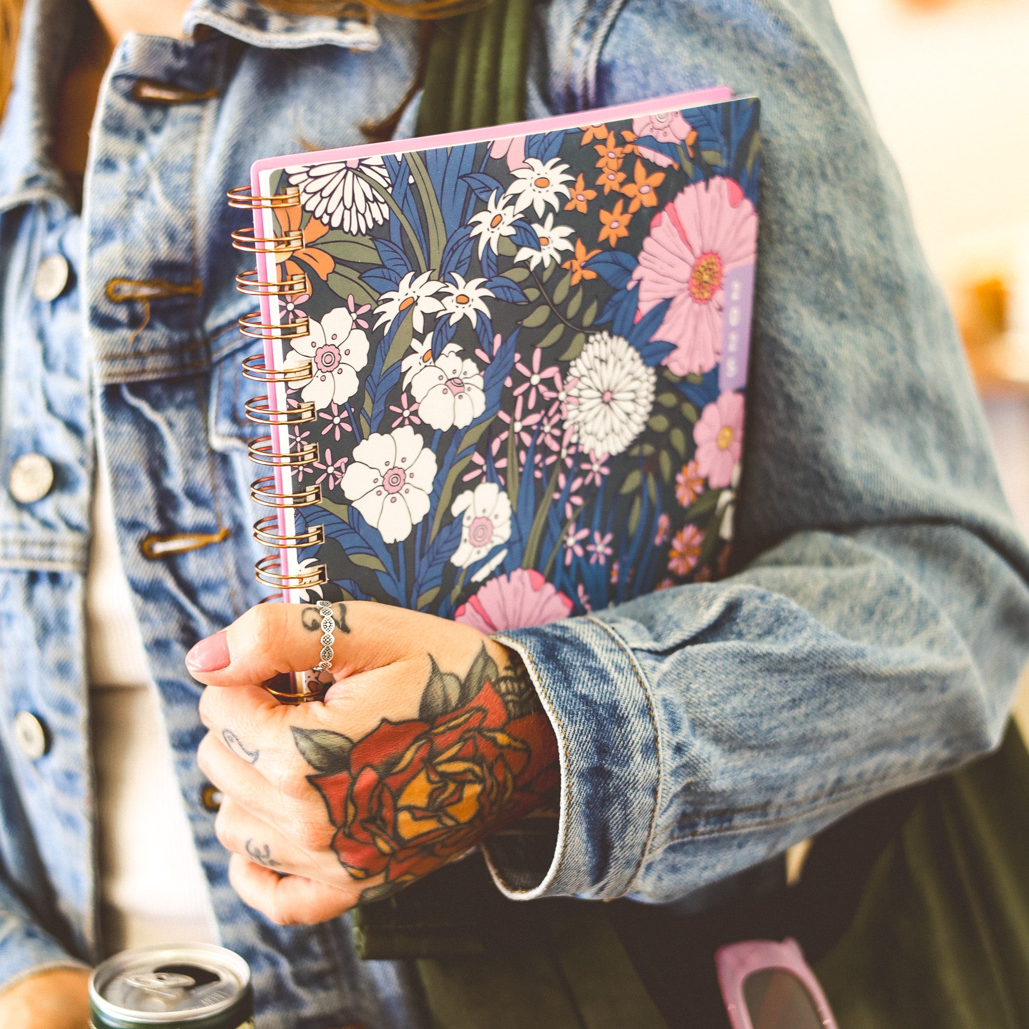 whimsical floral front cover on this 7x9 waav planner notes for 2026