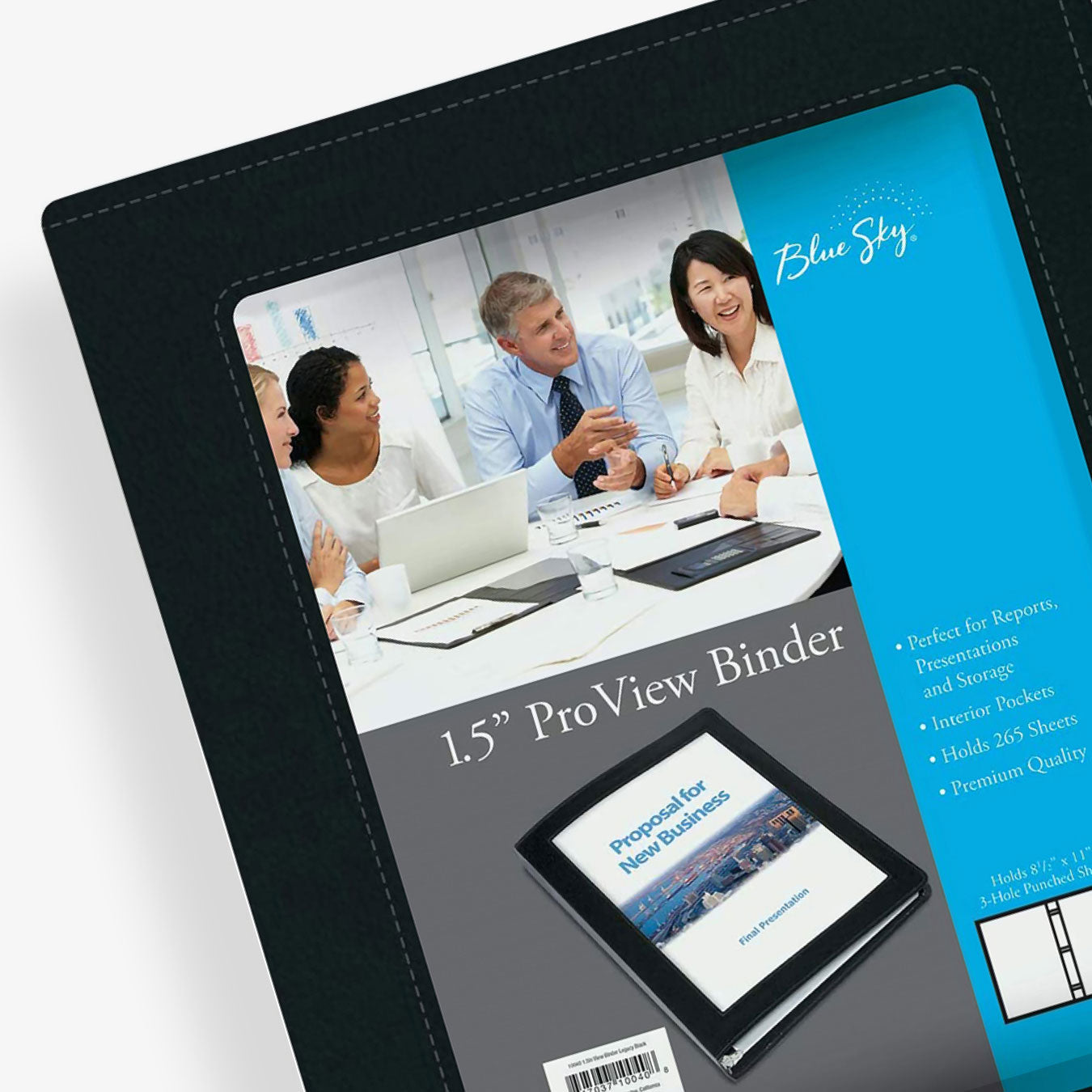 Proview Legacy Black 8.5 x 11 Binder 1.5" Rings - Single