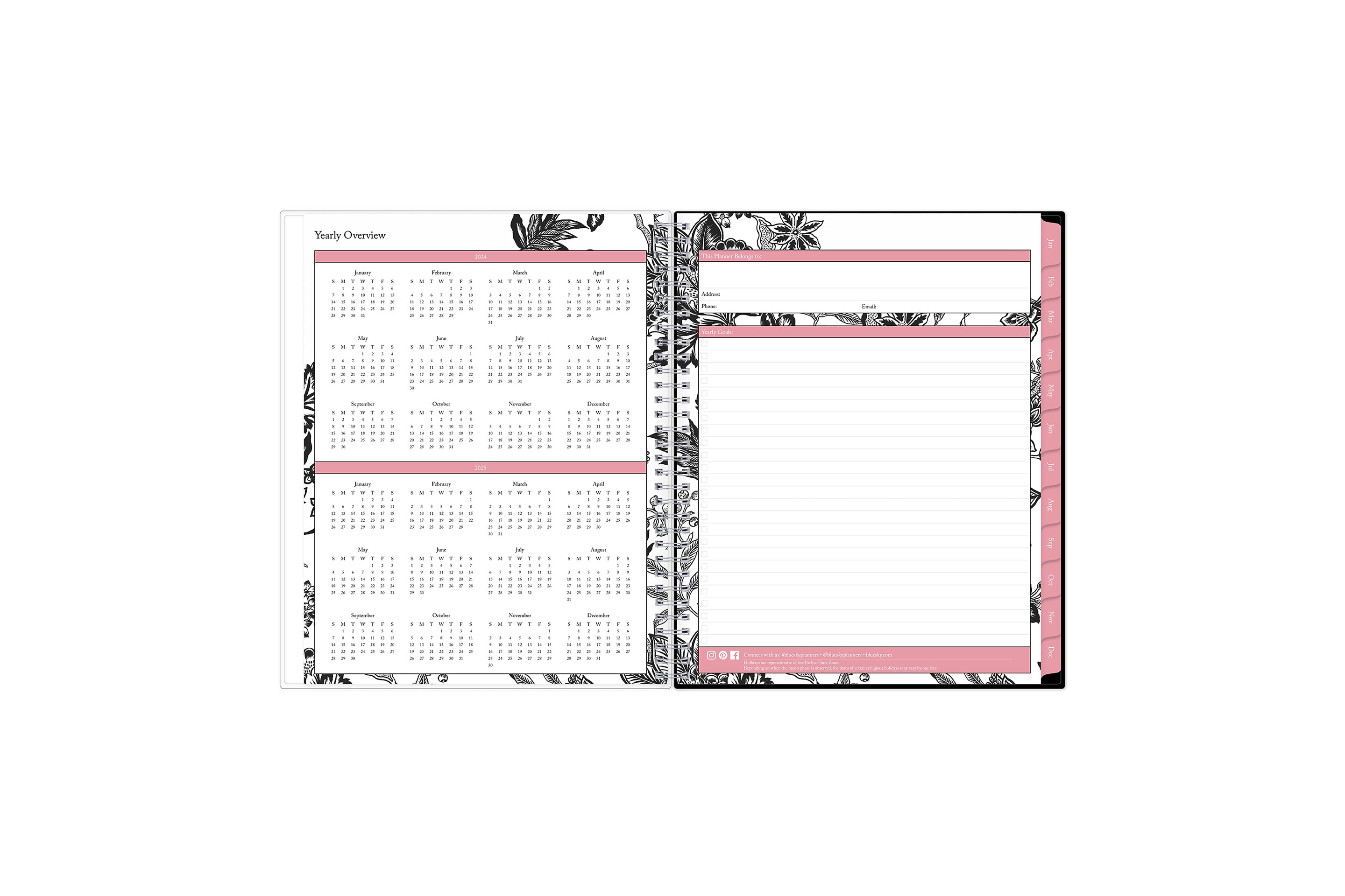 Analeis 2024 Weekly Monthly 8.5x11 Planning Calendar