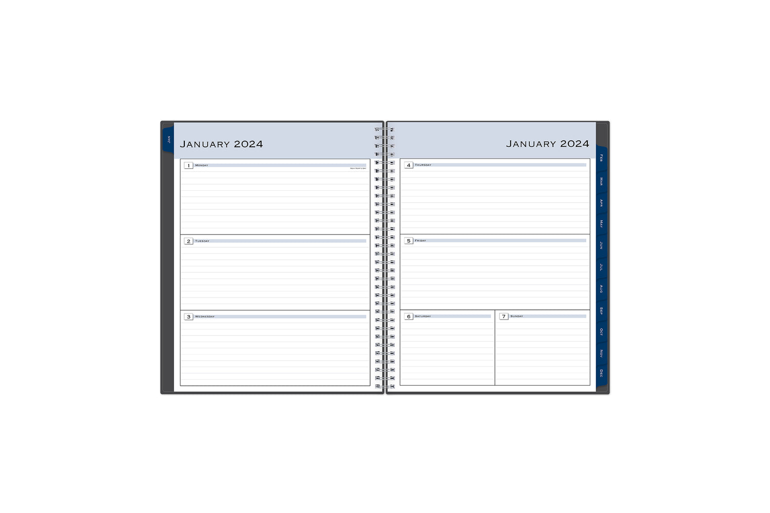 Featuring a 2024 planner from Blue Sky, this planner&