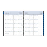 2027 monthly spread featuring ample lined writing space for each date, notes section, reference calendars, and monthly tabs